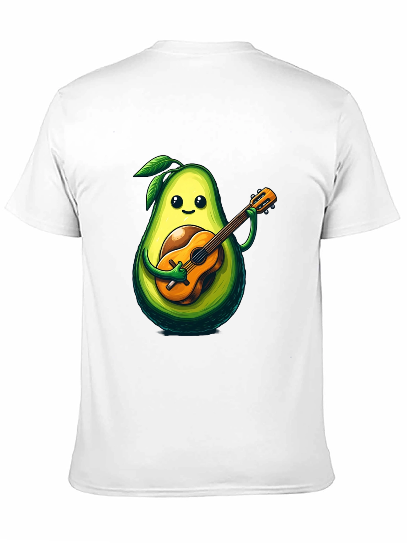Black Avocado Guitar Player Graphic T-Shirt view 11