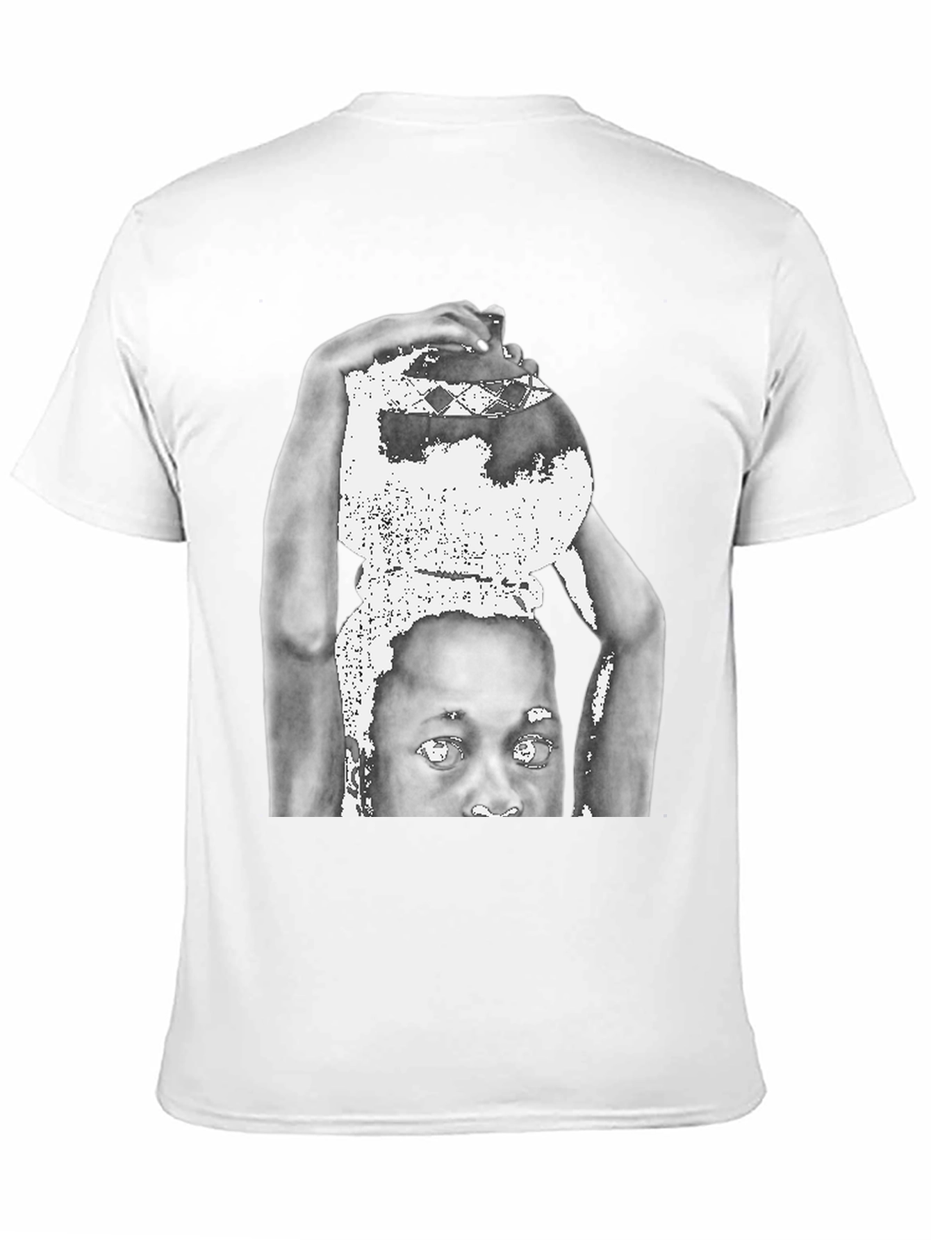 Black Graphic Print Black T-Shirt view 11