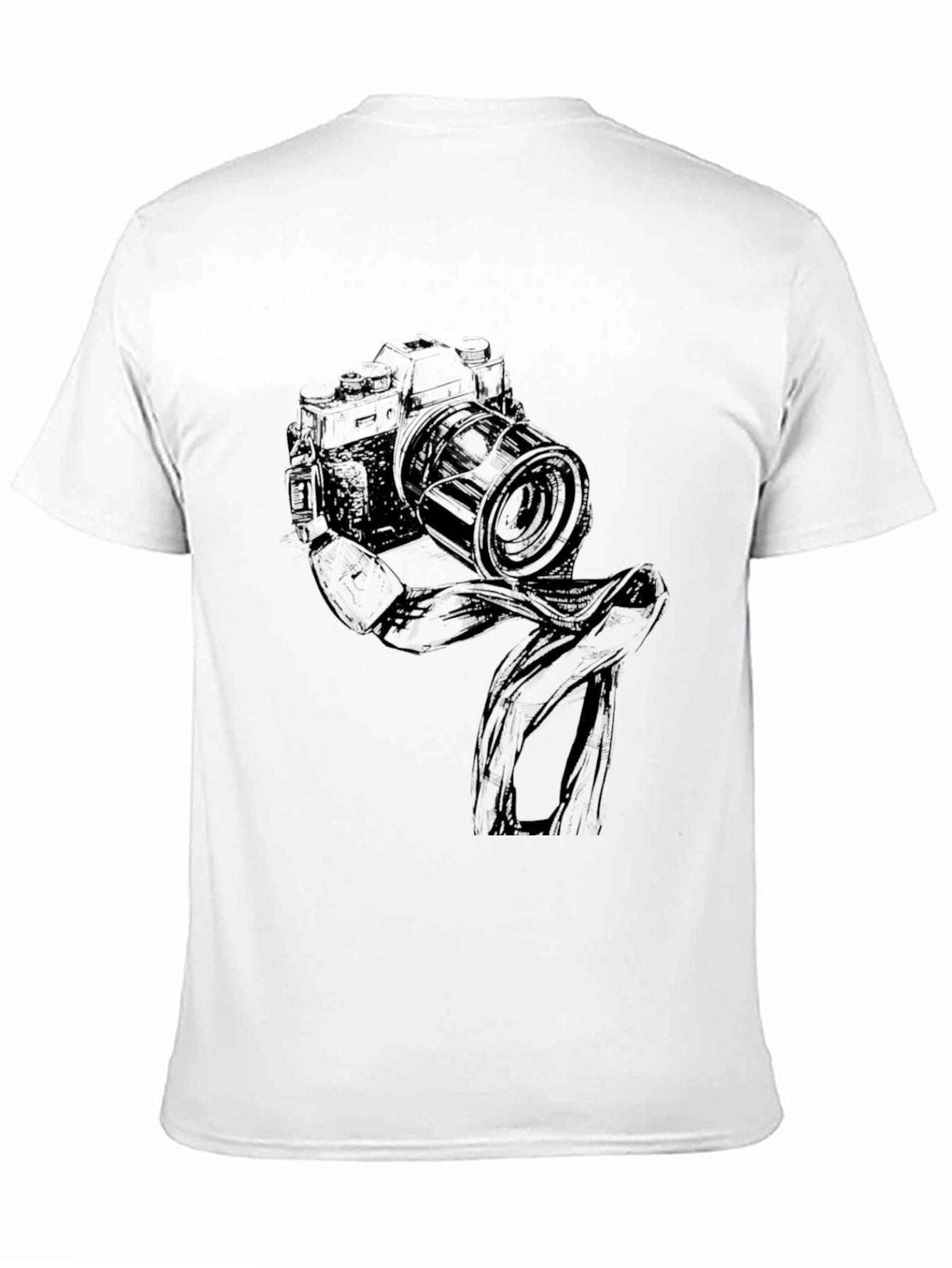 Black Camera Graphic Black T-Shirt view 11