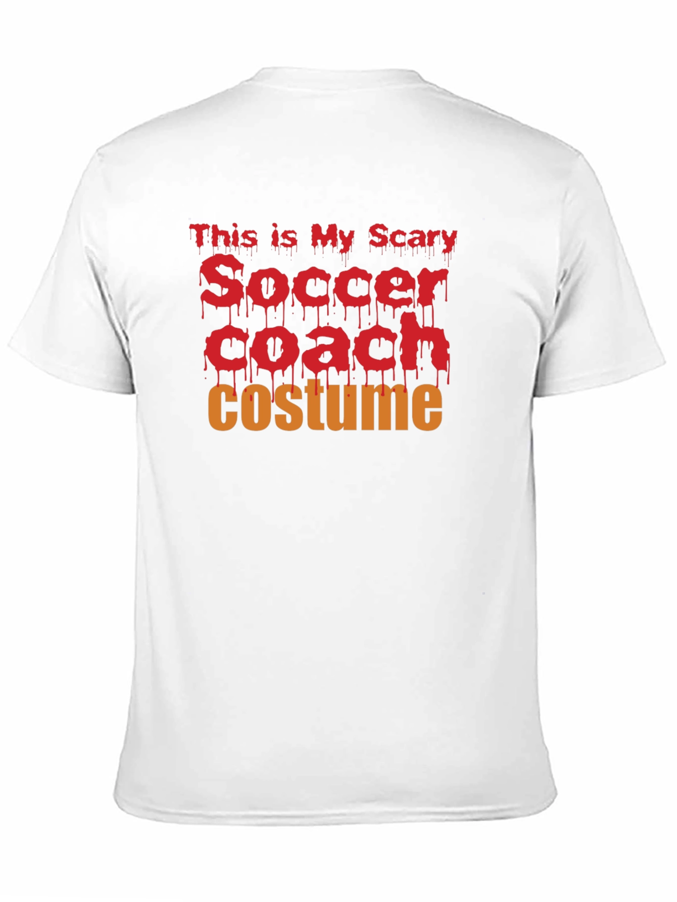 Black This Is My Scary Soccer Coach Costume T-Shirt view 11