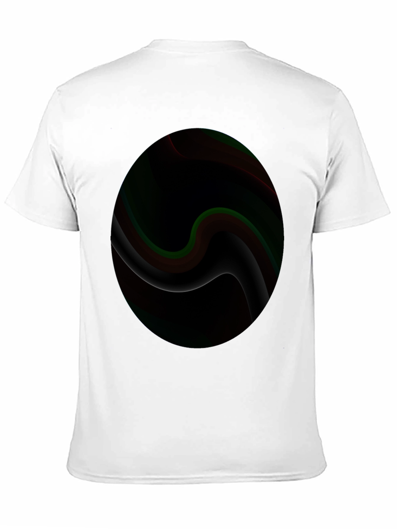 Black Abstract Swirl Graphic T-Shirt - Modern Art Tee view 11