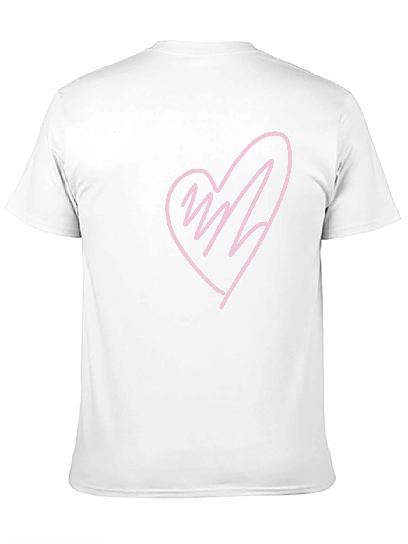 Black Heart Scribble Graphic T-Shirt - Black view 11