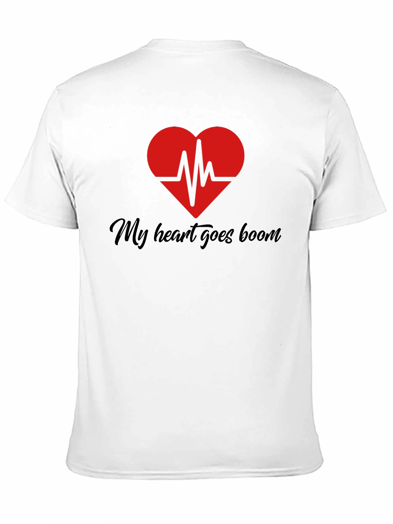 Black My Heart Goes Boom Graphic T-Shirt view 11