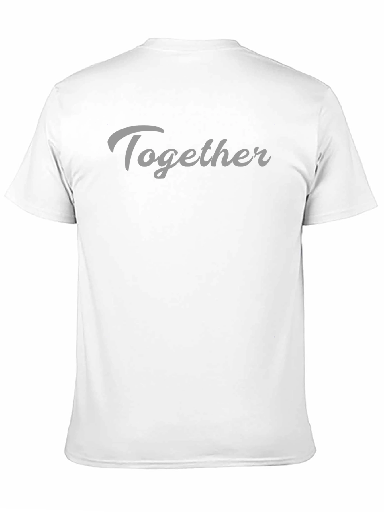 Black Together Graphic Tee - Black Crew Neck T-Shirt view 11