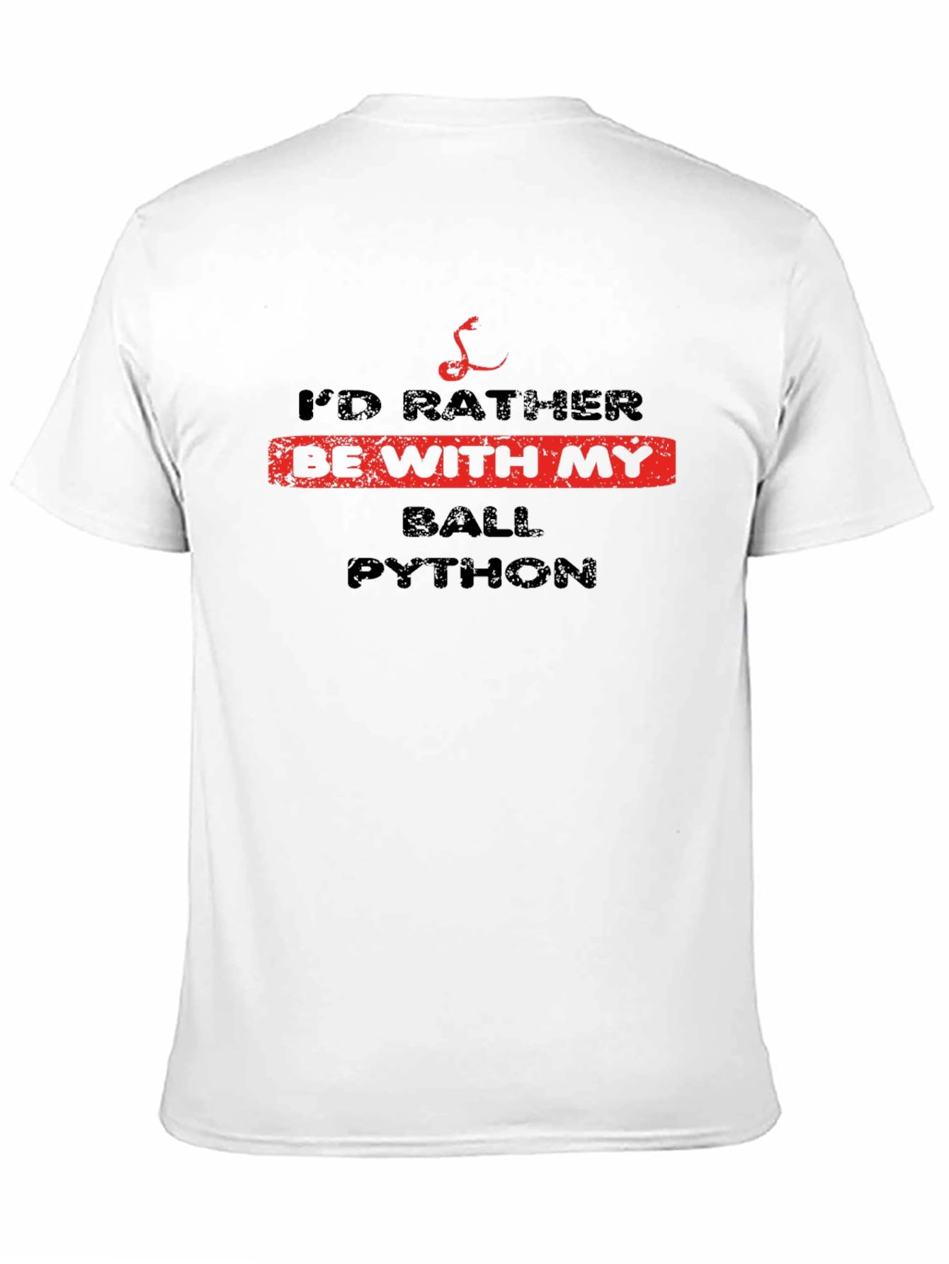 Black Ball Python Lover Black T-Shirt view 11