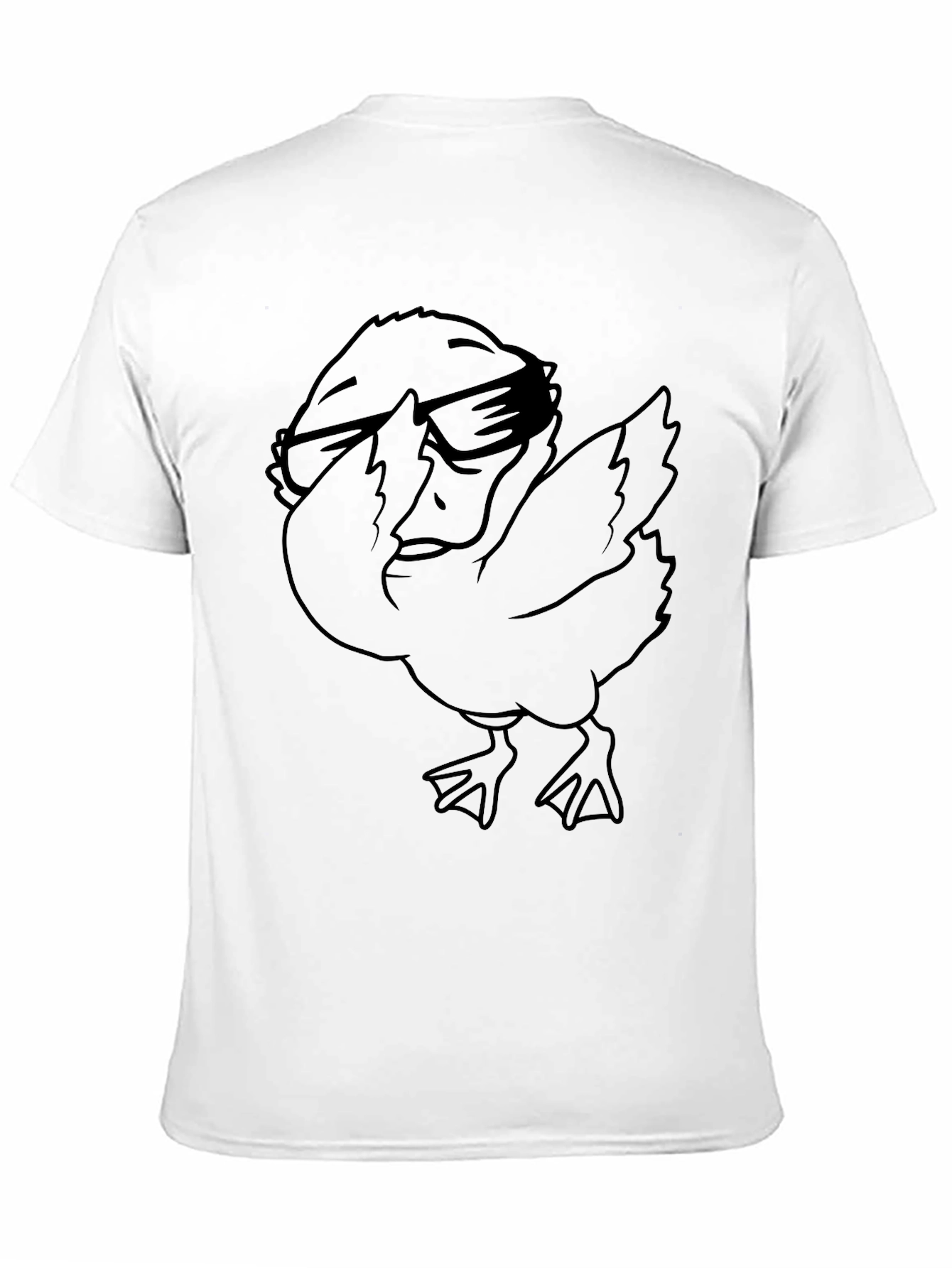 Black Dabbing Duck Graphic Tee - Cool and Funny view 11