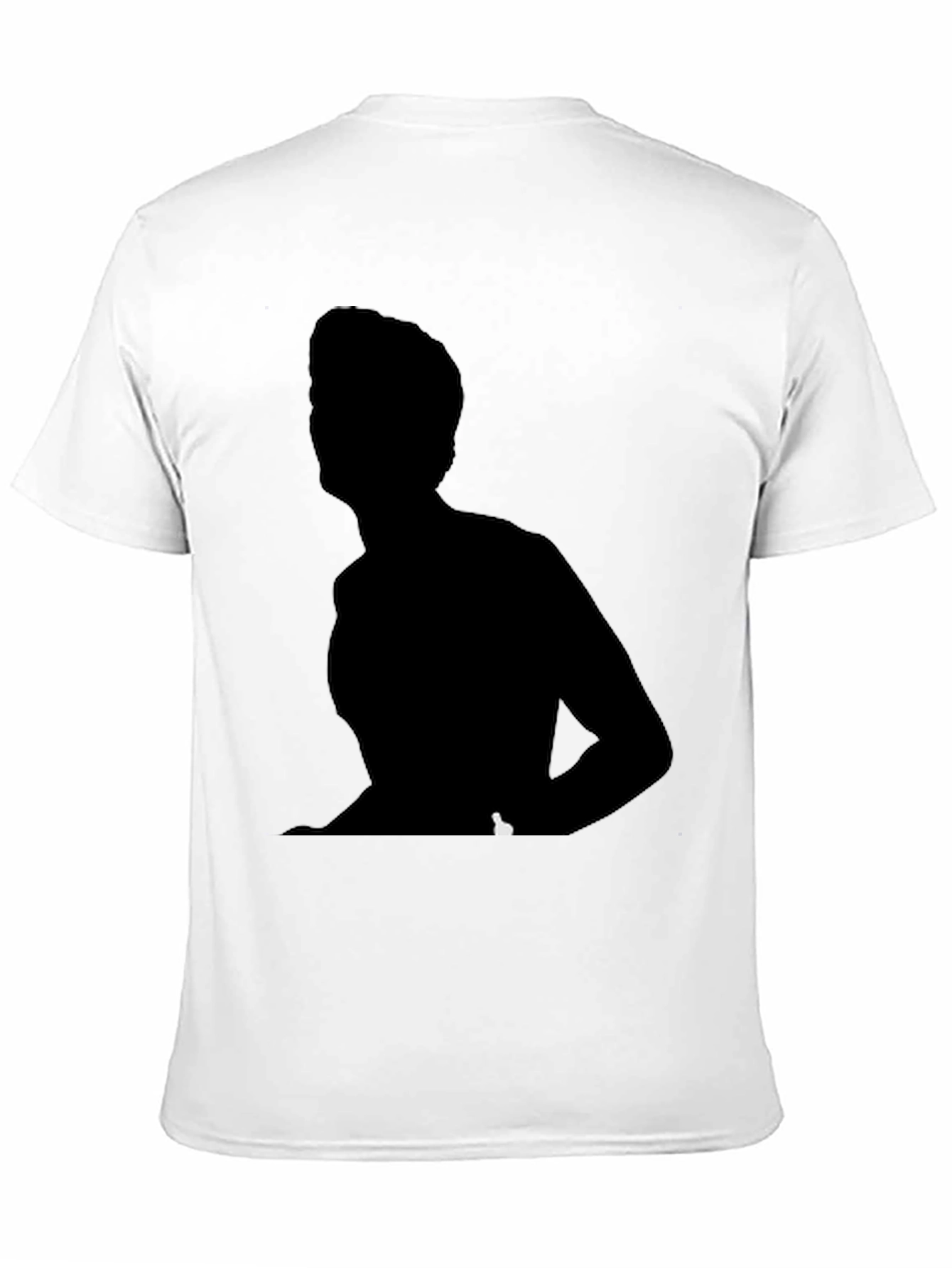 Black Silhouette Graphic Tee - Unisex Crew Neck T-Shirt view 11