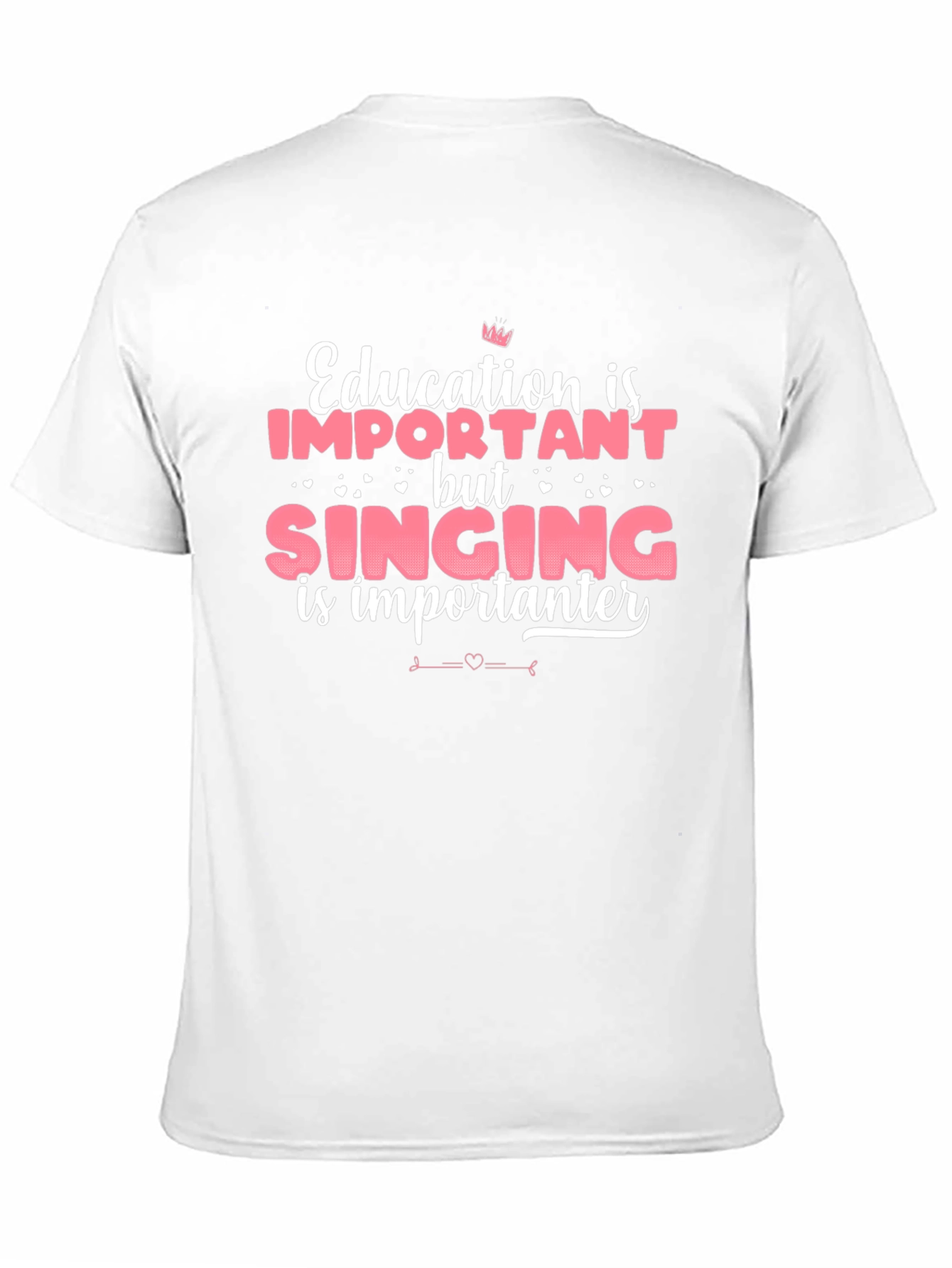 Black Funny Singing is Importanter T-Shirt view 11