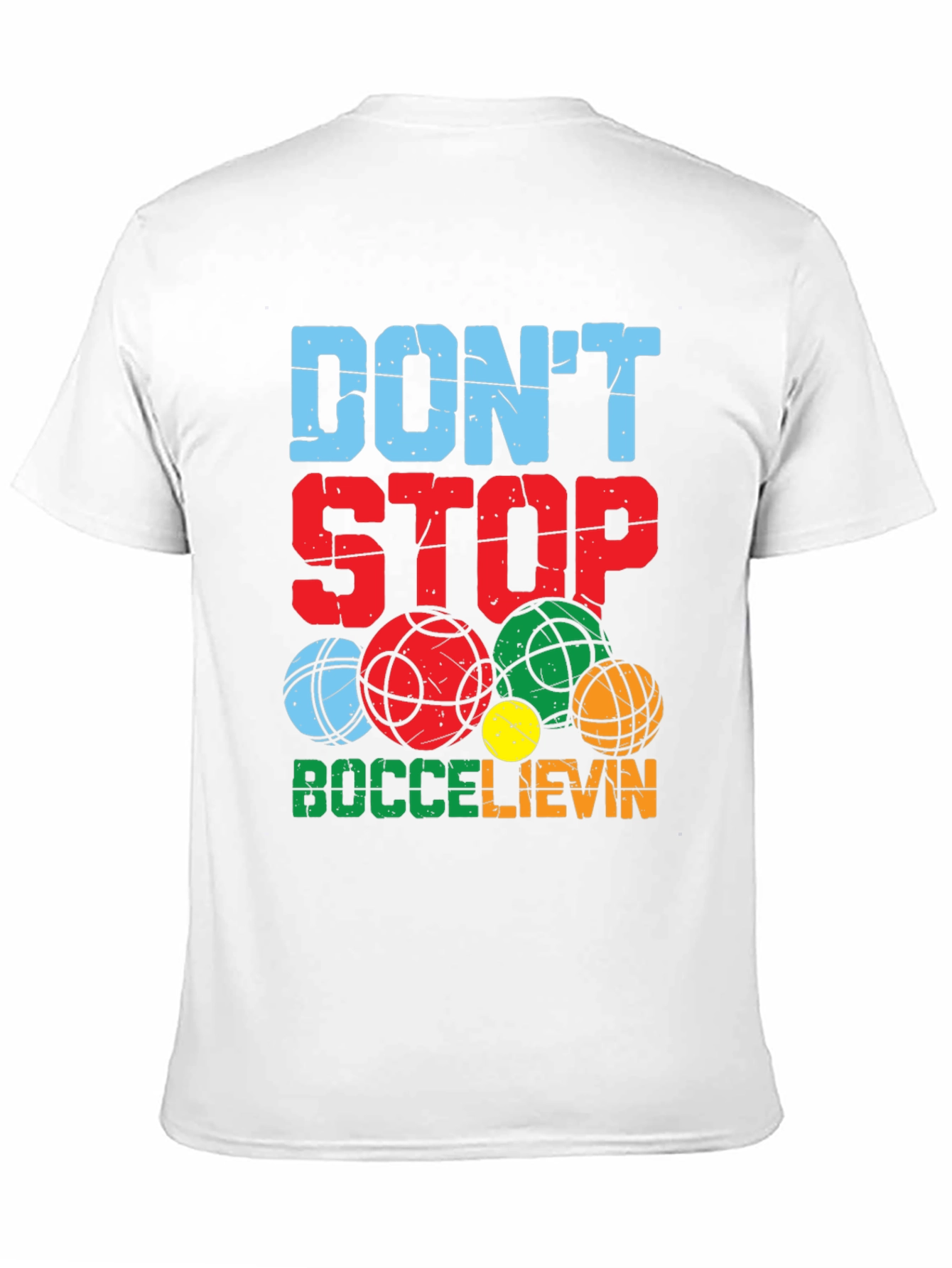 Black Don't Stop Boccelievin' T-Shirt view 11