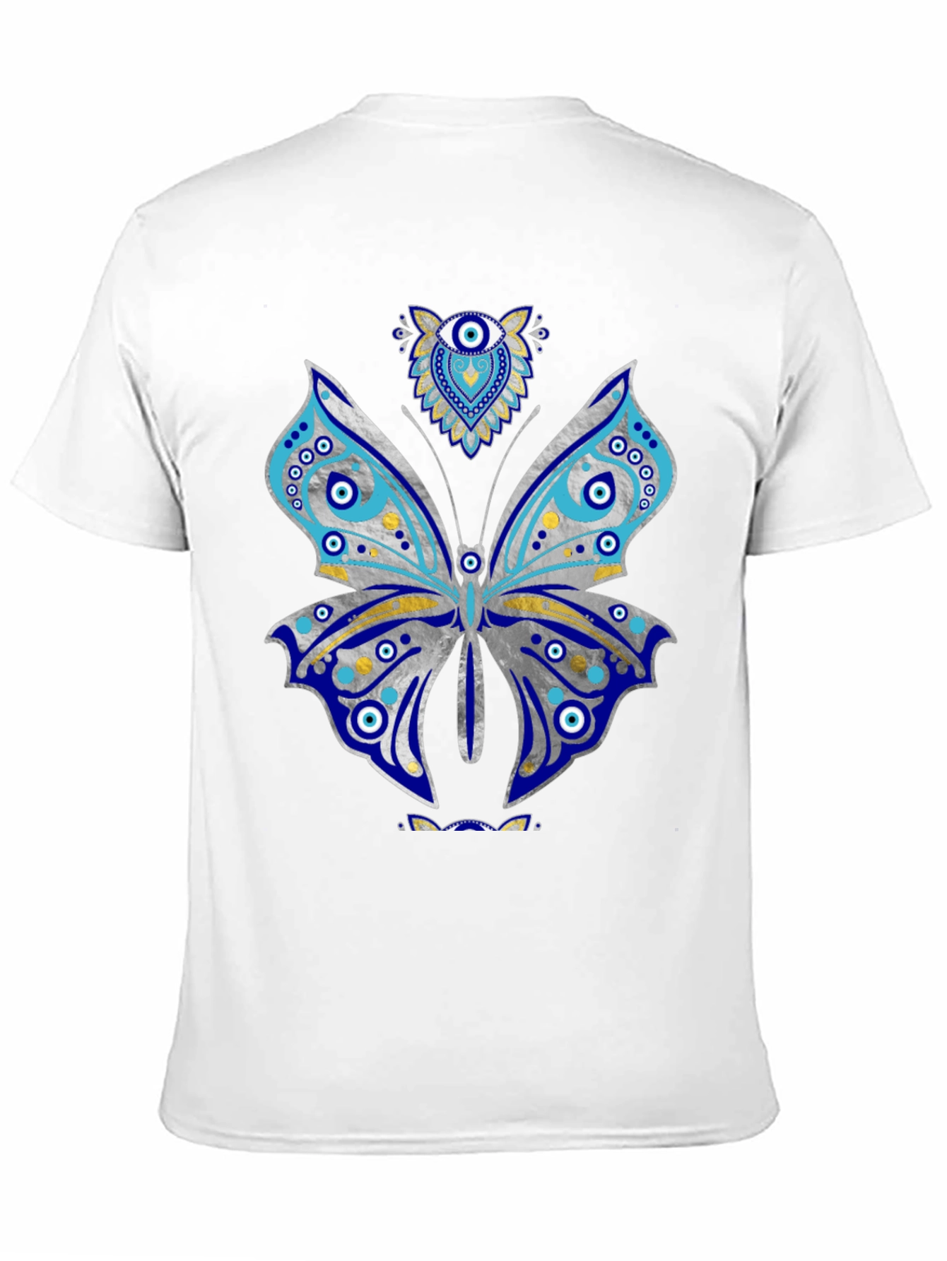 Black Butterfly Evil Eye Graphic Tee view 11