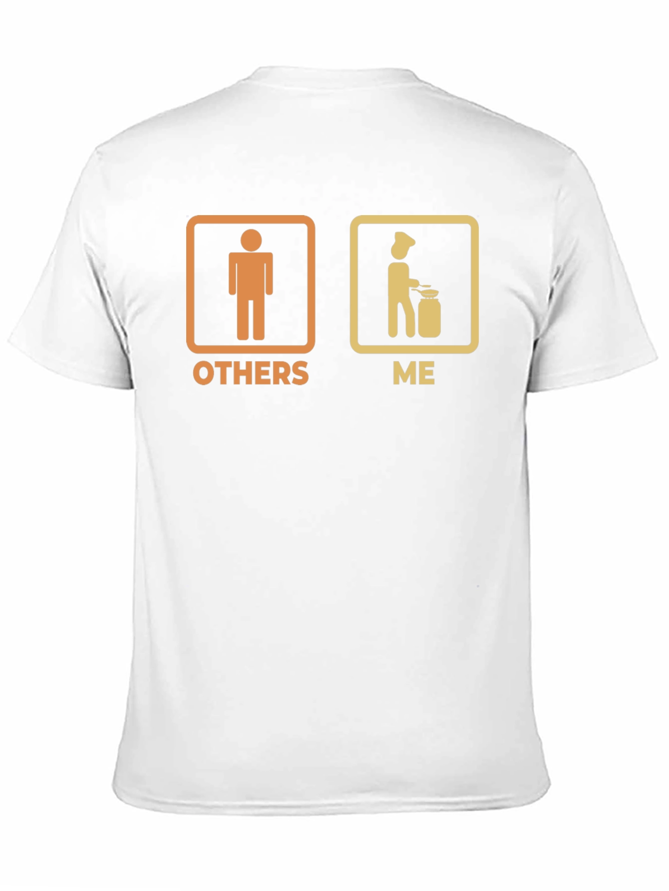 Black Funny Cooking T-Shirt: Others vs. Me Chef Tee view 11