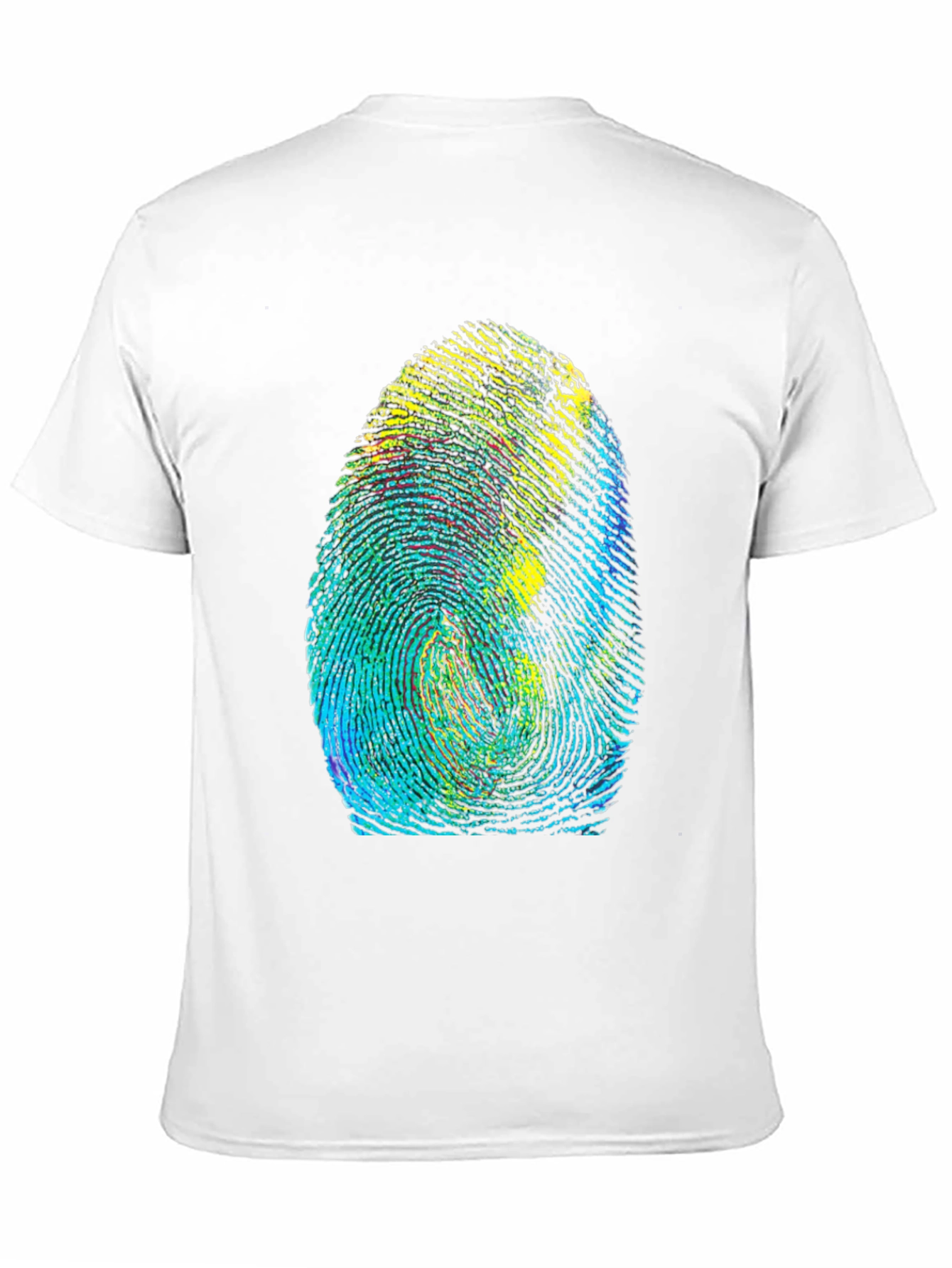 Black Unique Fingerprint Graphic Tee - Black view 11