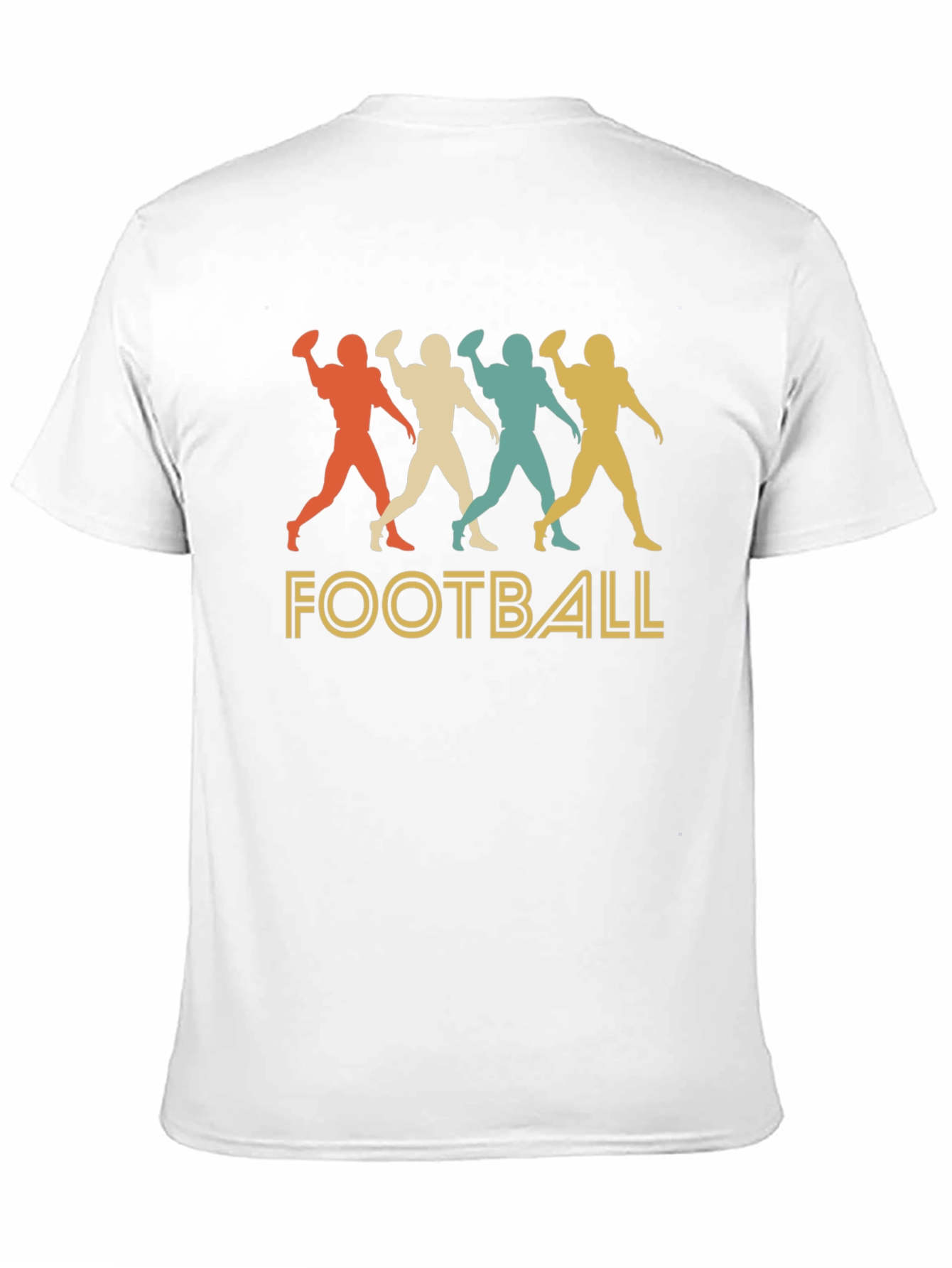 Black Retro Football Player Graphic T-Shirt view 11