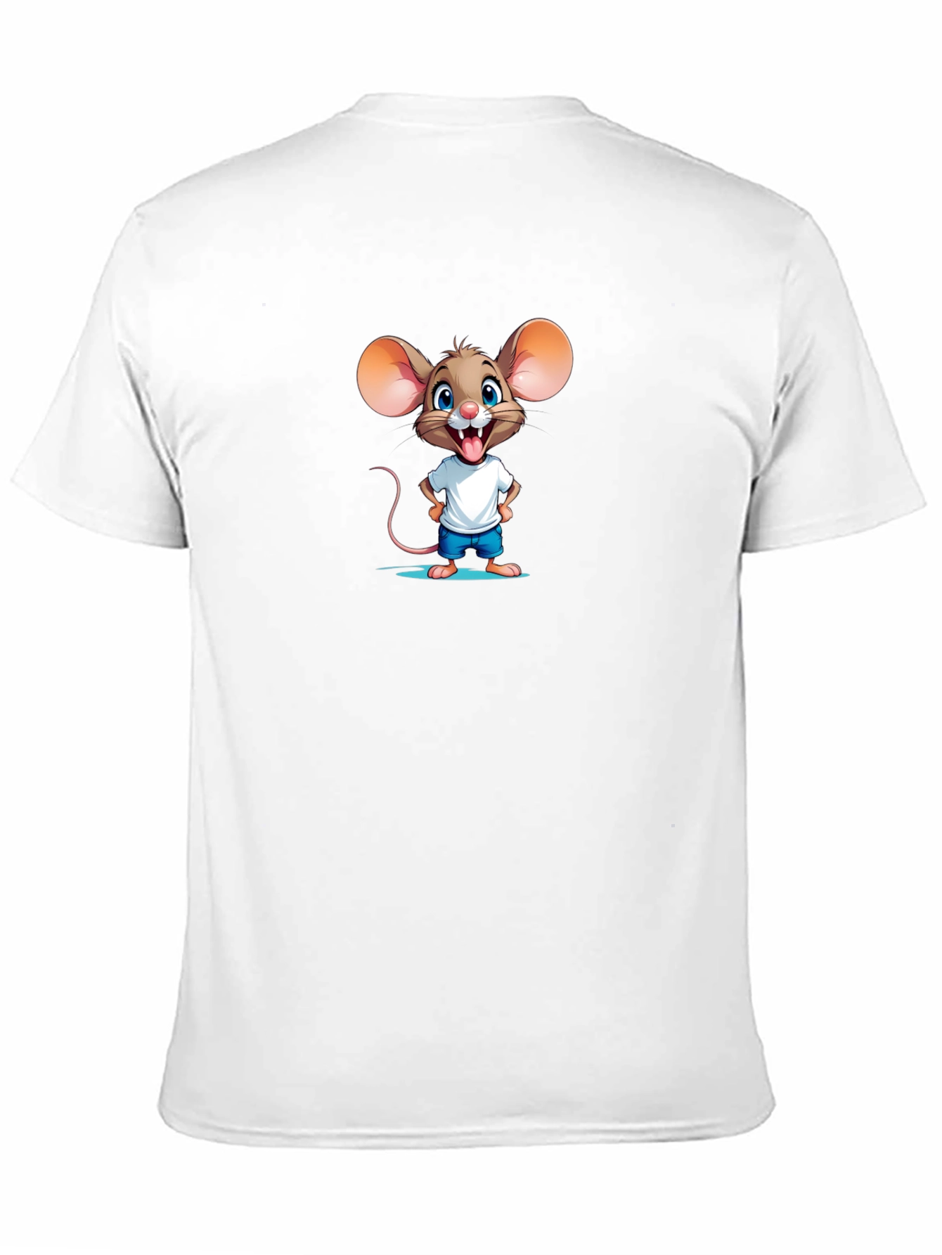 Black Cartoon Mouse Graphic Tee - Funny & Cute view 11