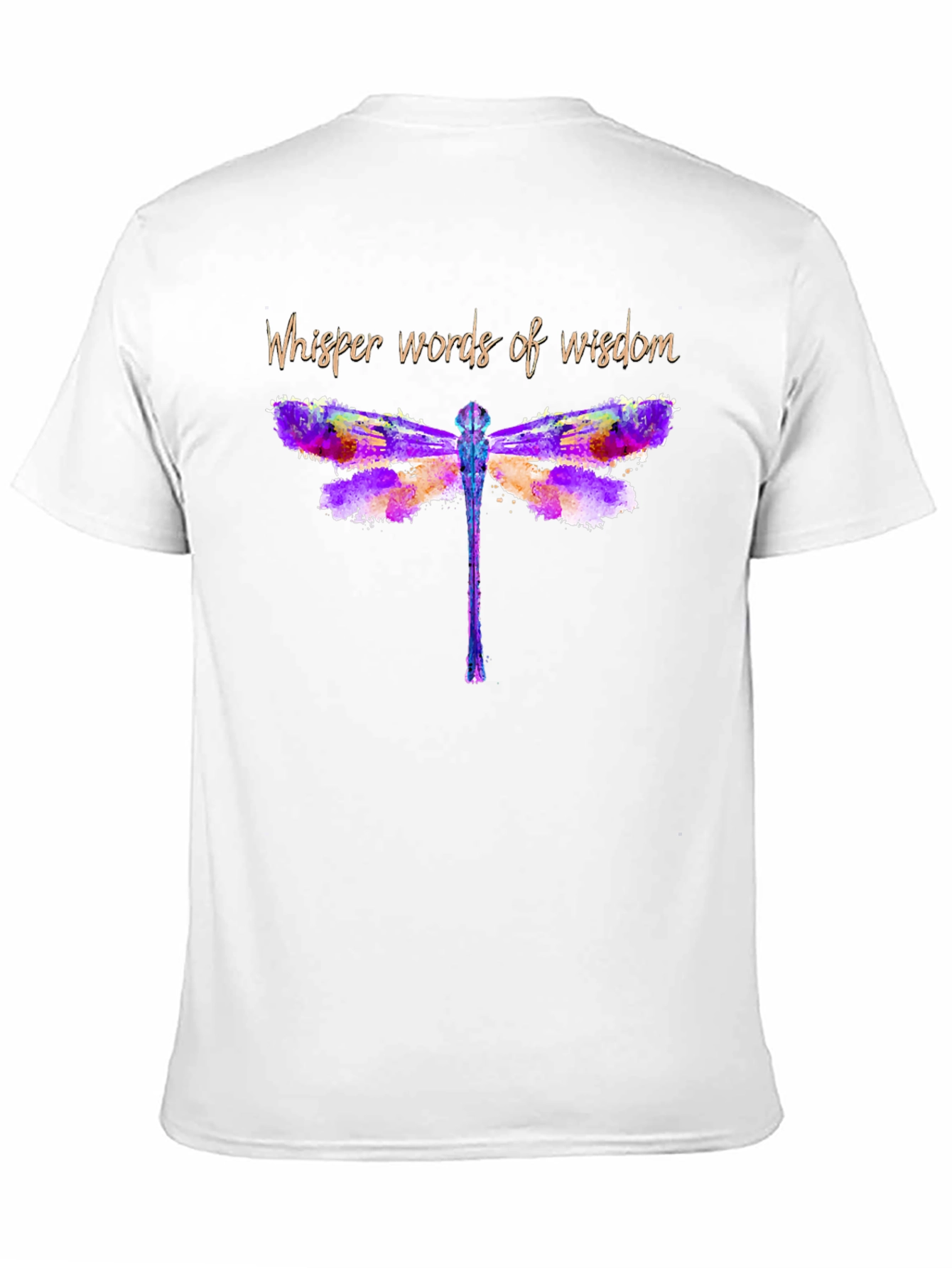 Black Whisper Words of Wisdom Dragonfly Tee view 11