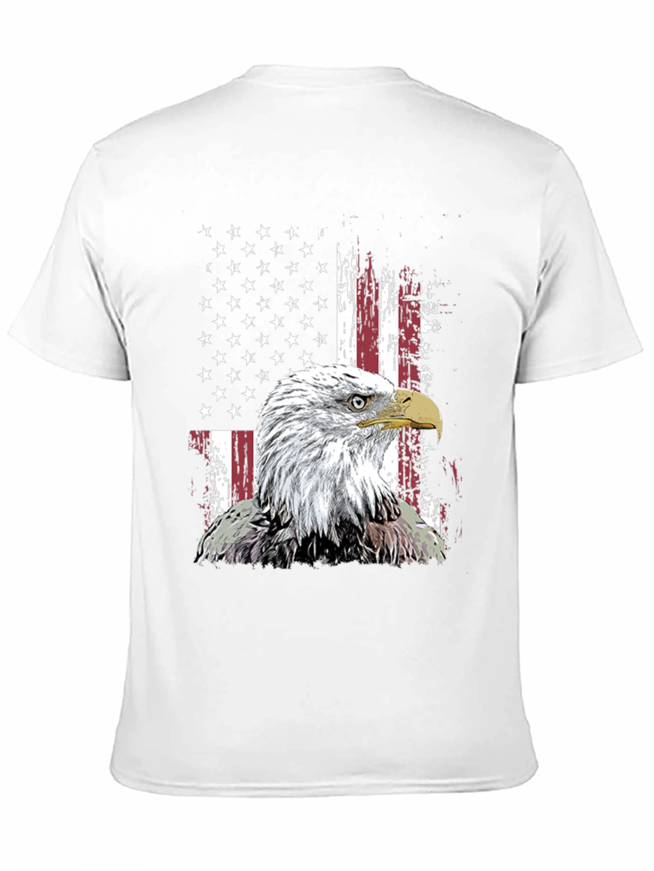 Black Patriotic Eagle USA Flag Graphic Tee view 11