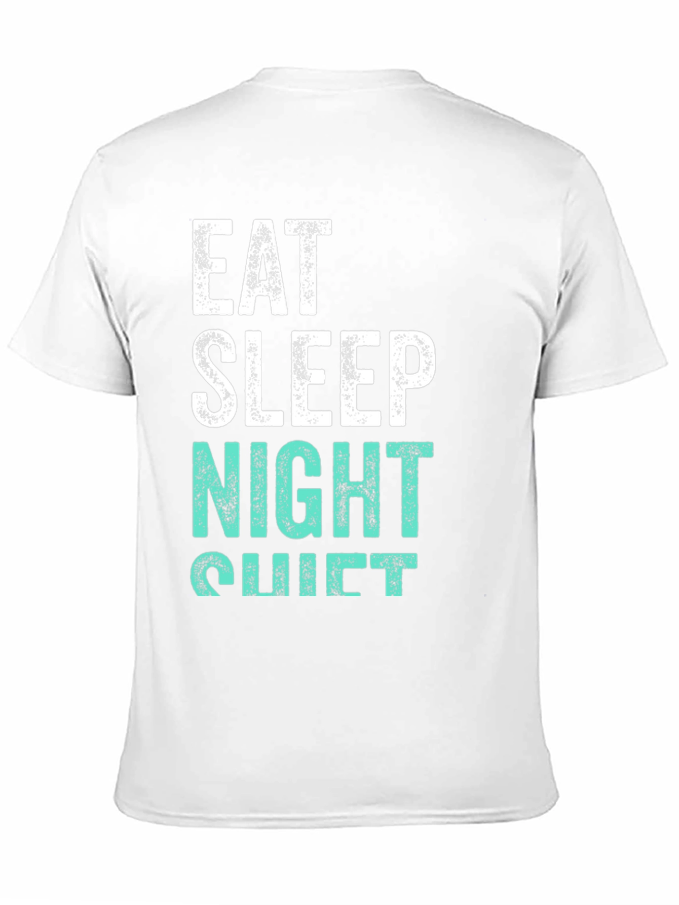Black Eat Sleep Night Shift T-Shirt view 11