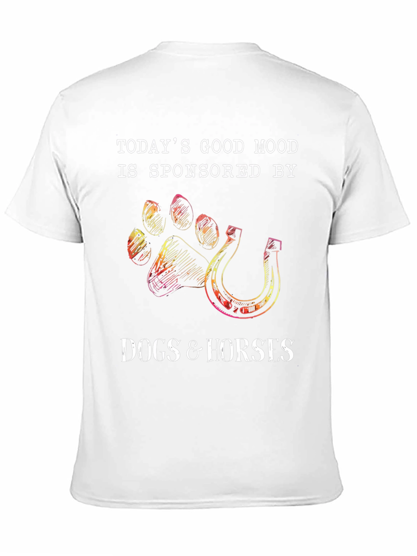 Black Dogs & Horses T-Shirt - Sponsored Good Mood view 11