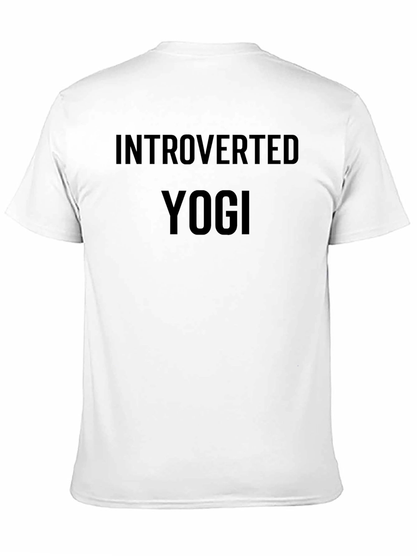 Black Introverted Yogi Graphic Tee - Black view 11