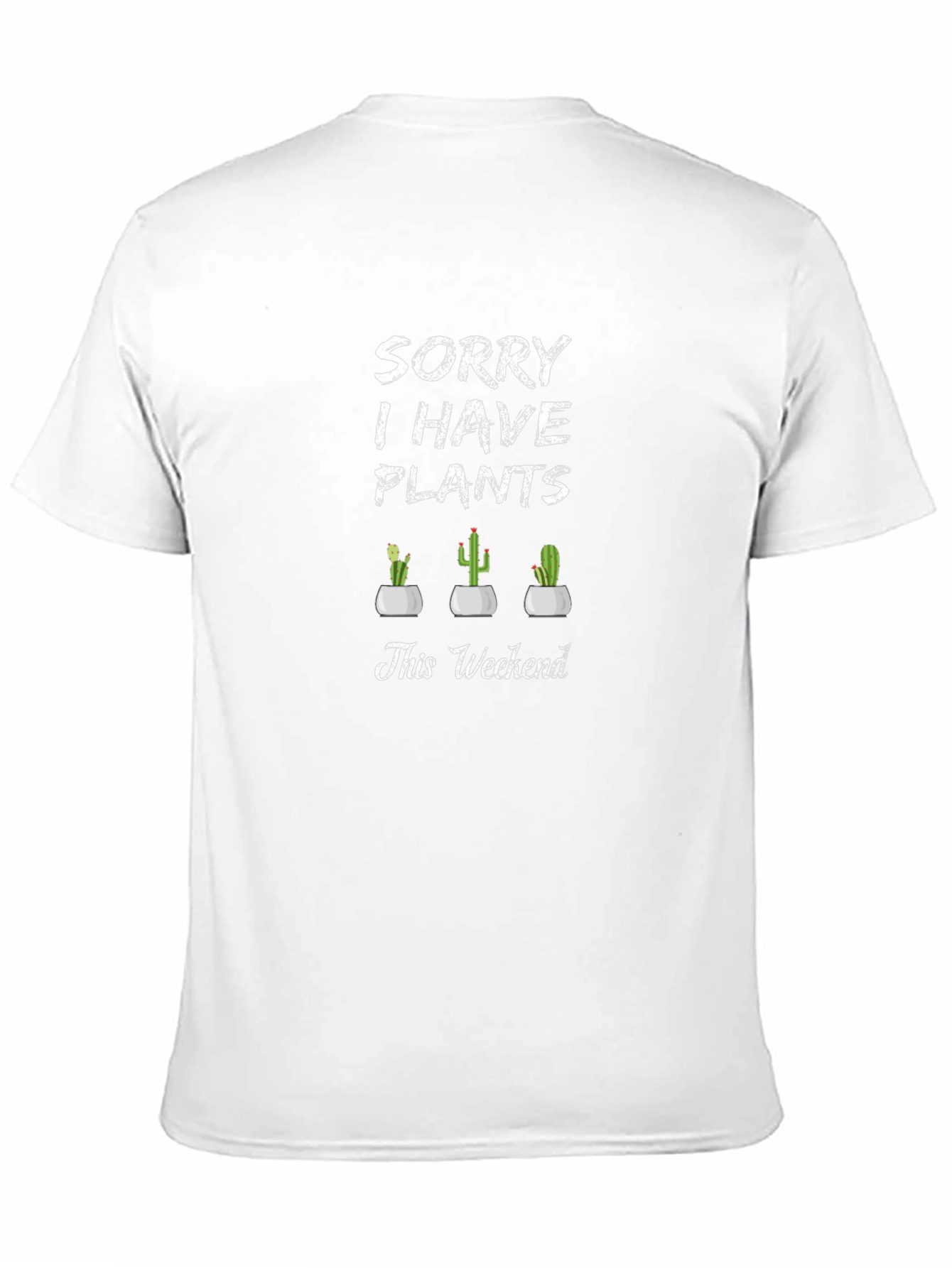Black Sorry I Have Plants T-Shirt view 11