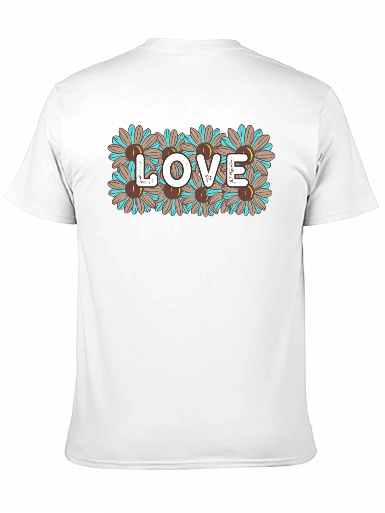 Black Floral LOVE Graphic Tee - Stylish & Unique view 11