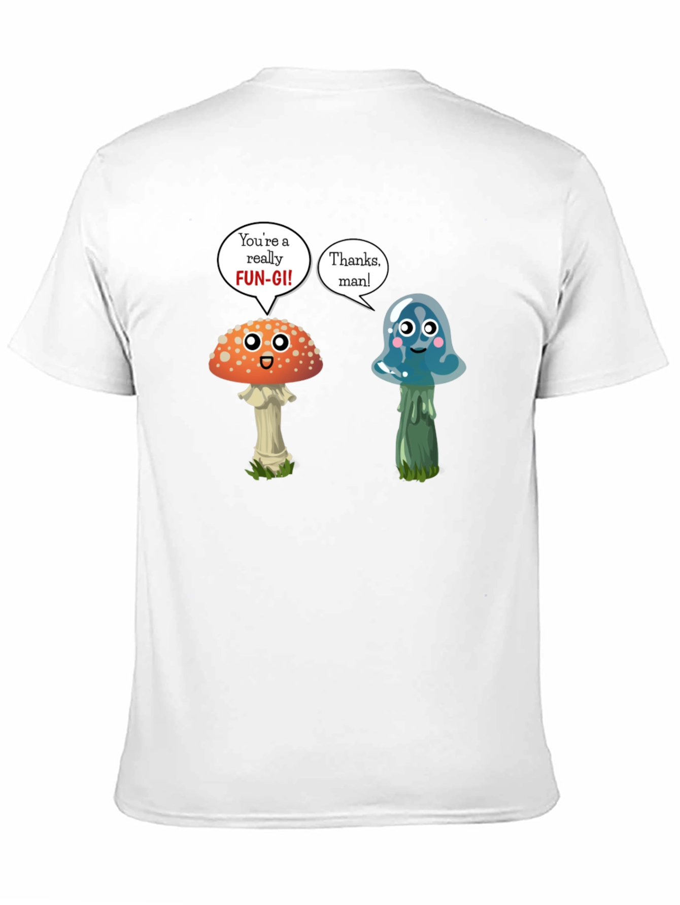 Black Funny Mushroom Pun T-Shirt view 11