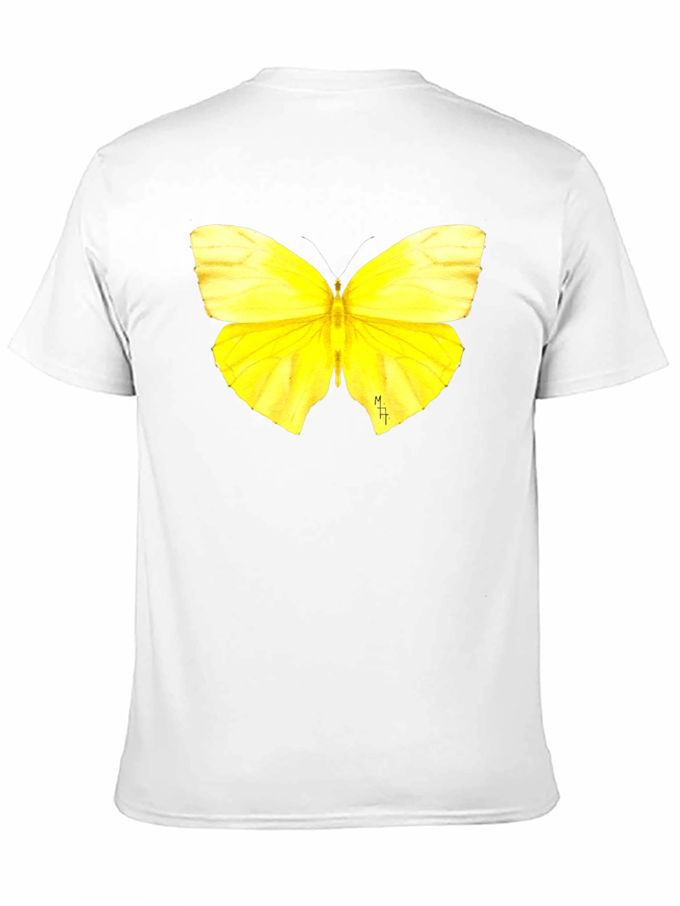 Black Butterfly Graphic Tee - Soft Black Cotton T-Shirt view 11
