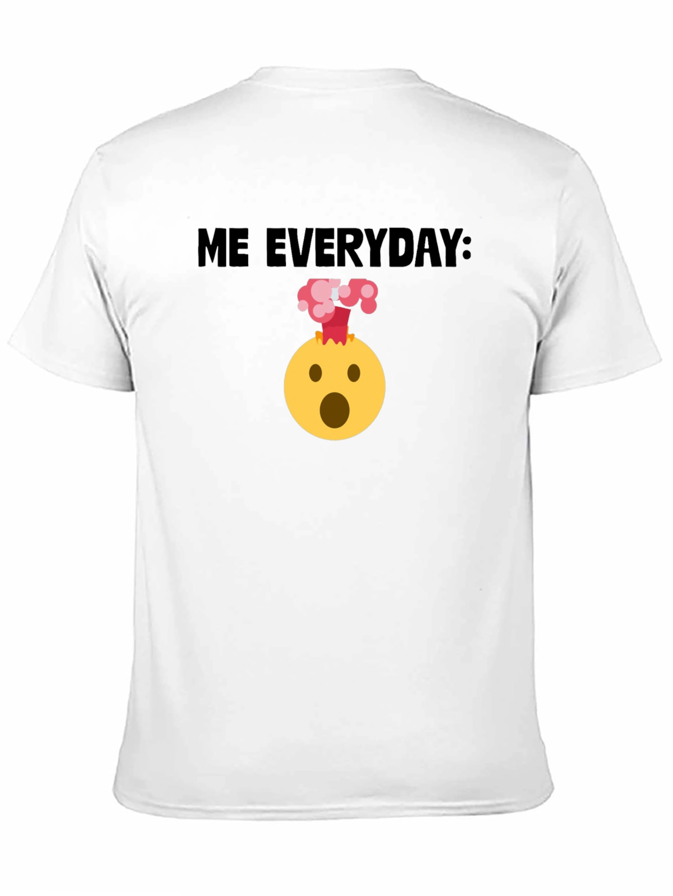Black Me Everyday: Funny Emoji Black T-Shirt view 11