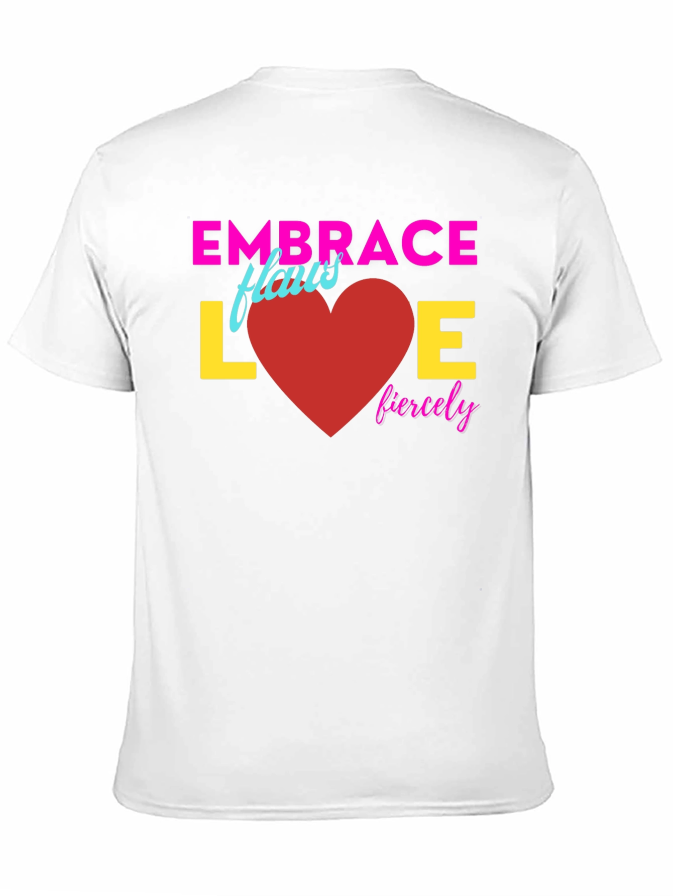 Black Embrace Love Fiercely T-Shirt view 11
