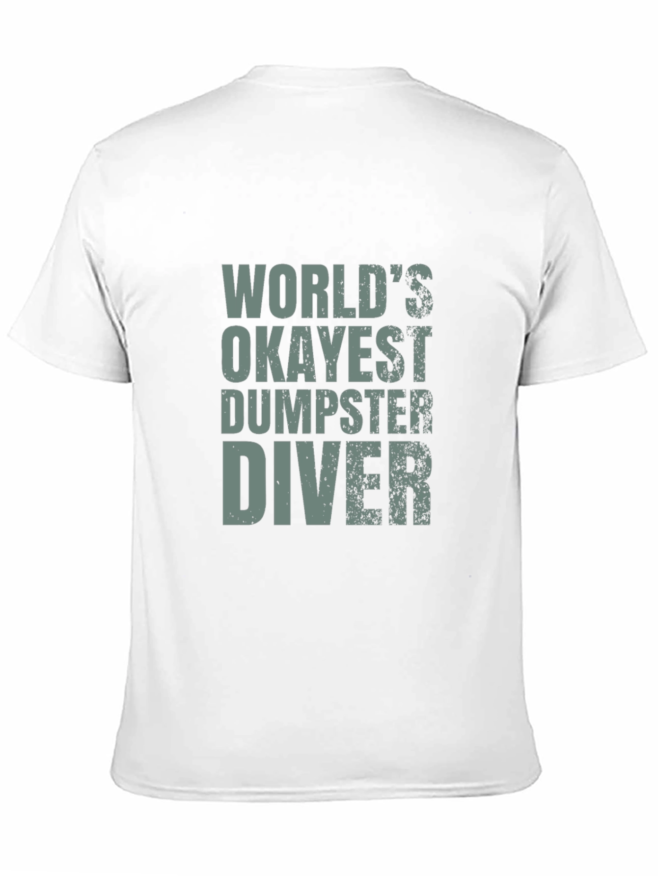Black World's Okayest Dumpster Diver T-Shirt - Funny Tee view 11