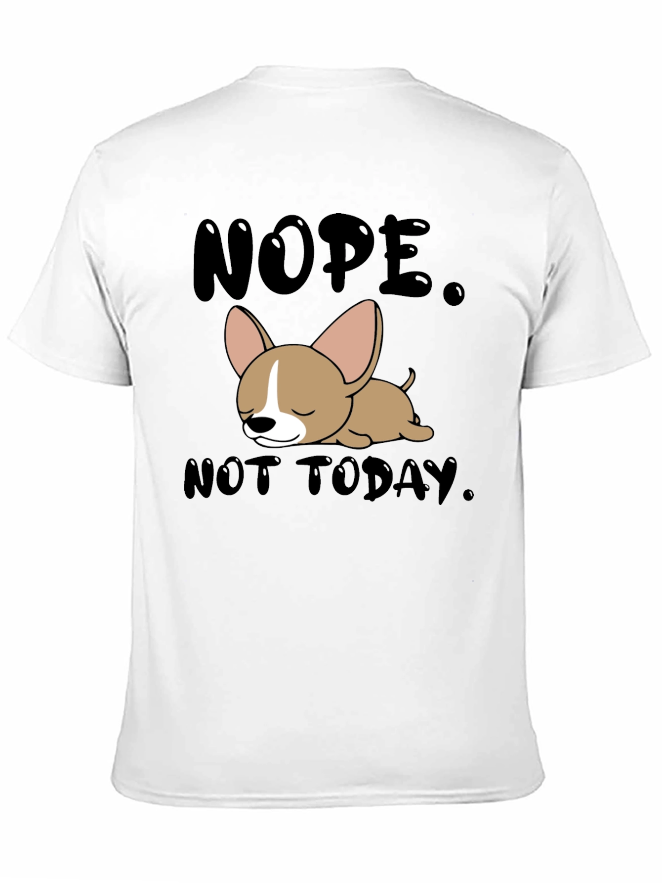 Black Nope Not Today Graphic T-Shirt view 11
