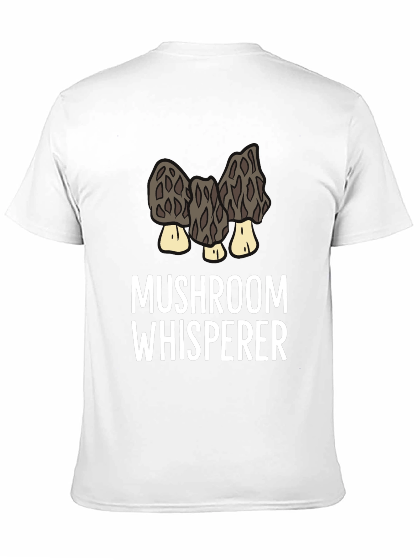 Black Mushroom Whisperer Graphic Tee - For Morel Hunters view 11