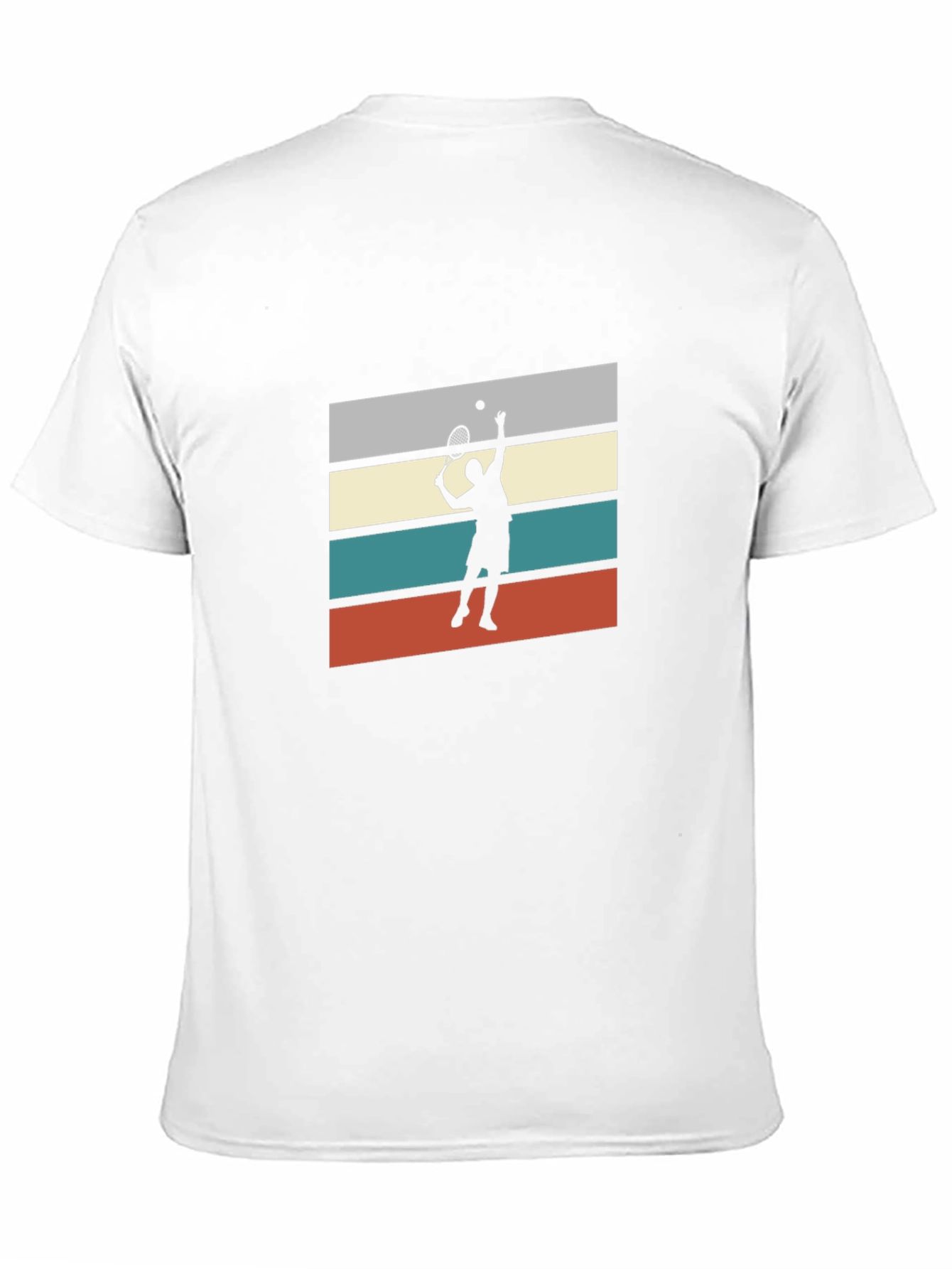Retro Tennis Player Graphic Tee - 11