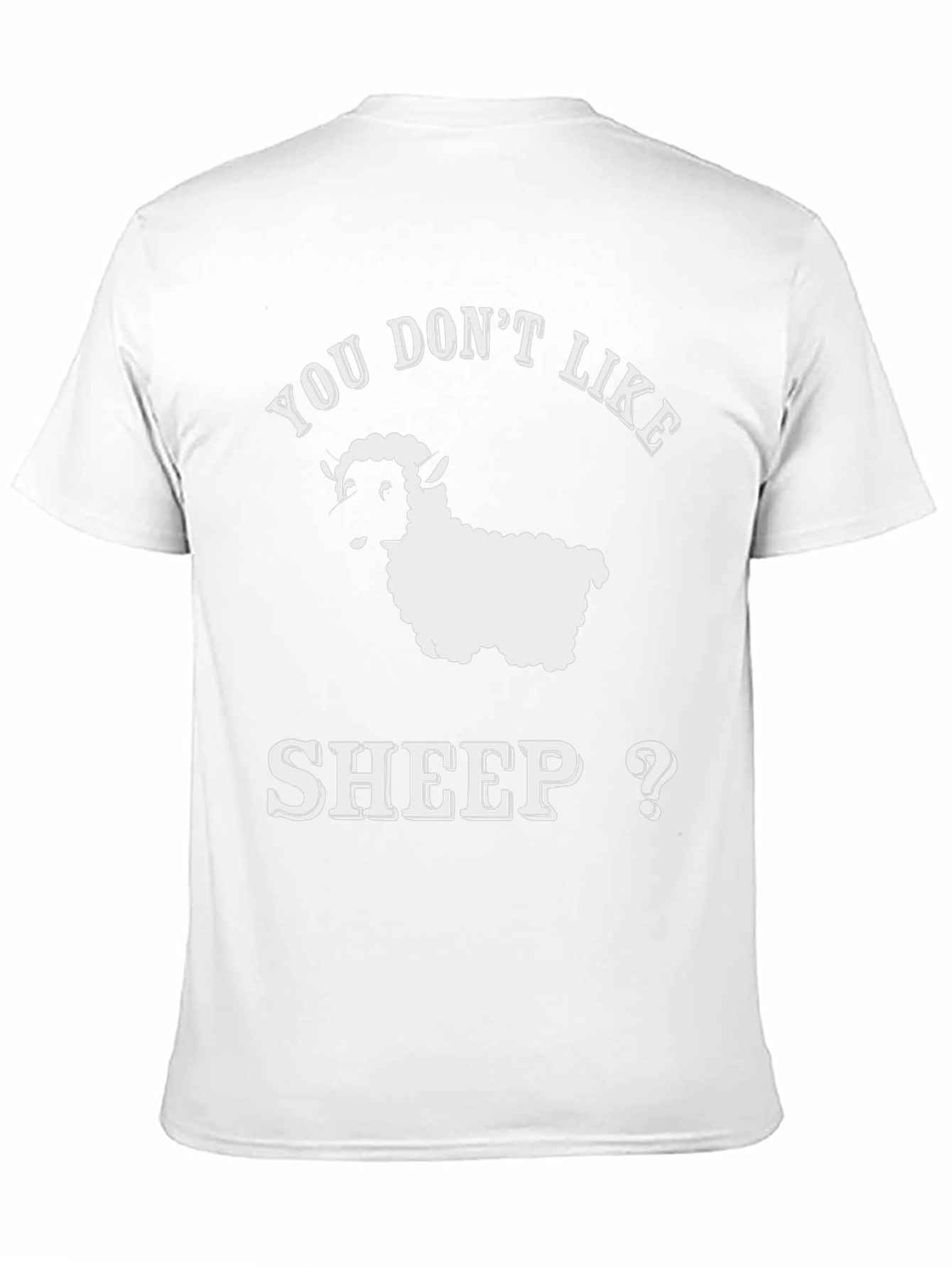 Black Funny Sheep T-Shirt - You Don't Like Sheep?  Cute Animal Tee view 11