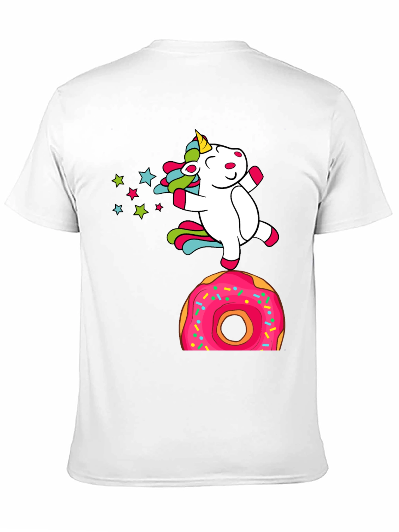 Black Unicorn Donut T-Shirt - Fun Novelty Tee view 11