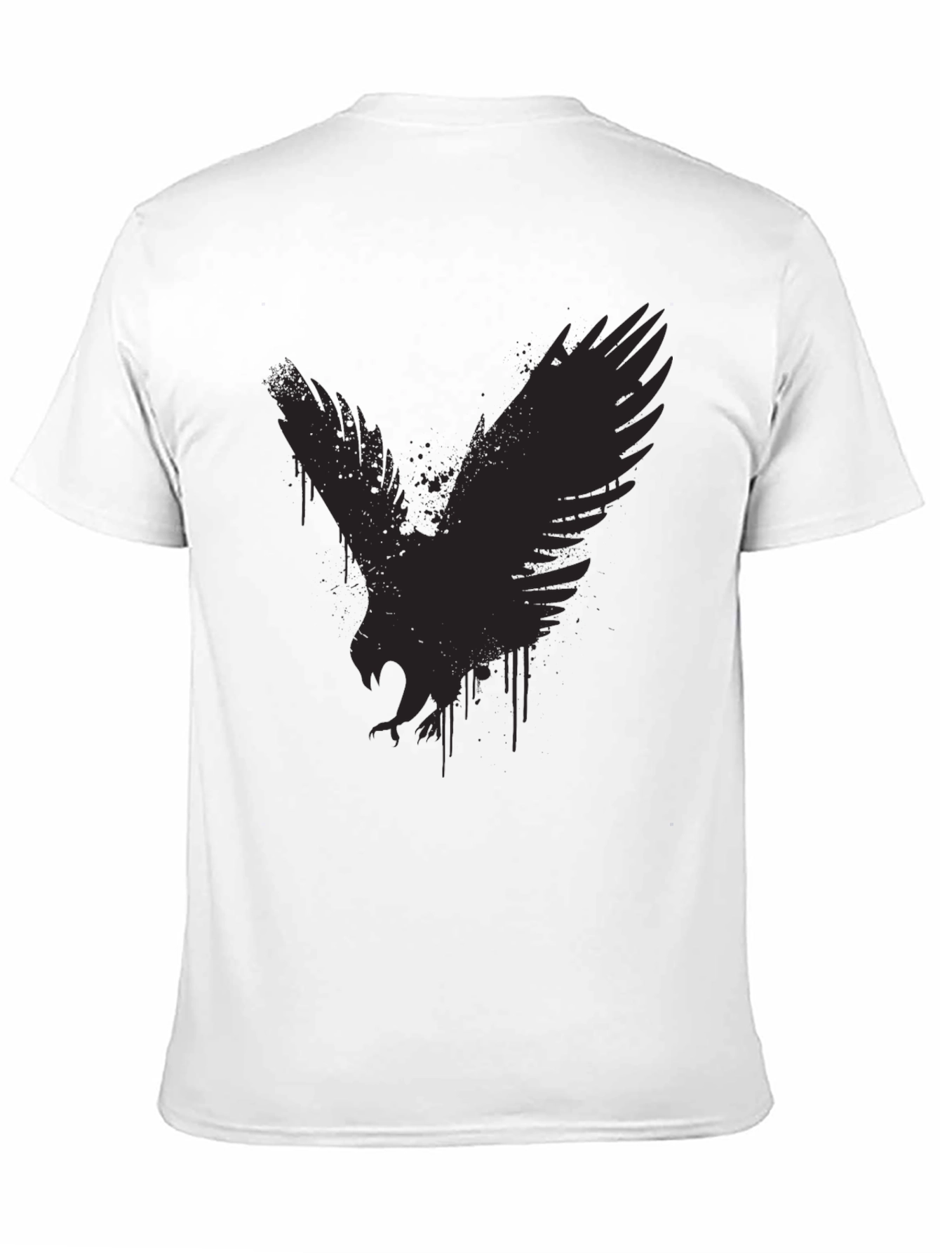 Black Black Eagle Graphic Tee - Men's Casual Shirt view 11
