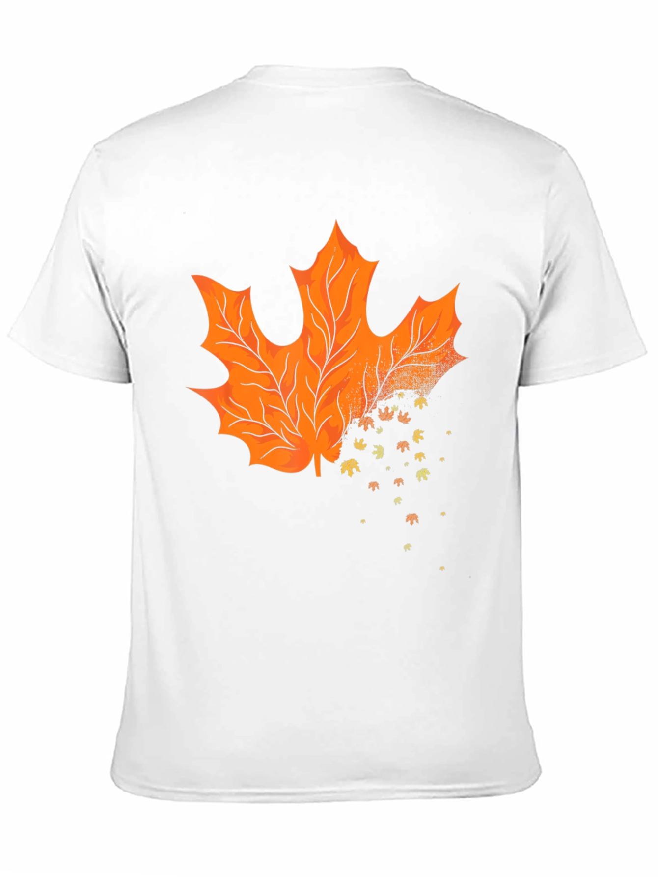 Black Autumn Leaf T-Shirt - Stylish Fall Apparel view 11