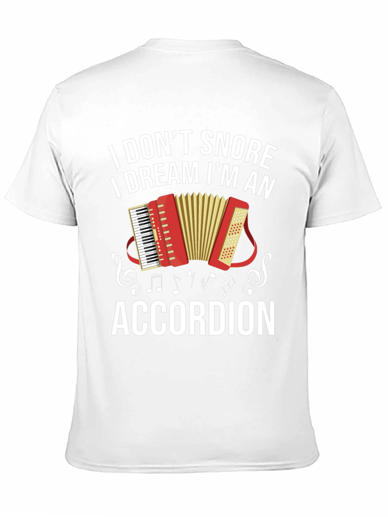 Black Funny Accordion Dream T-Shirt view 11