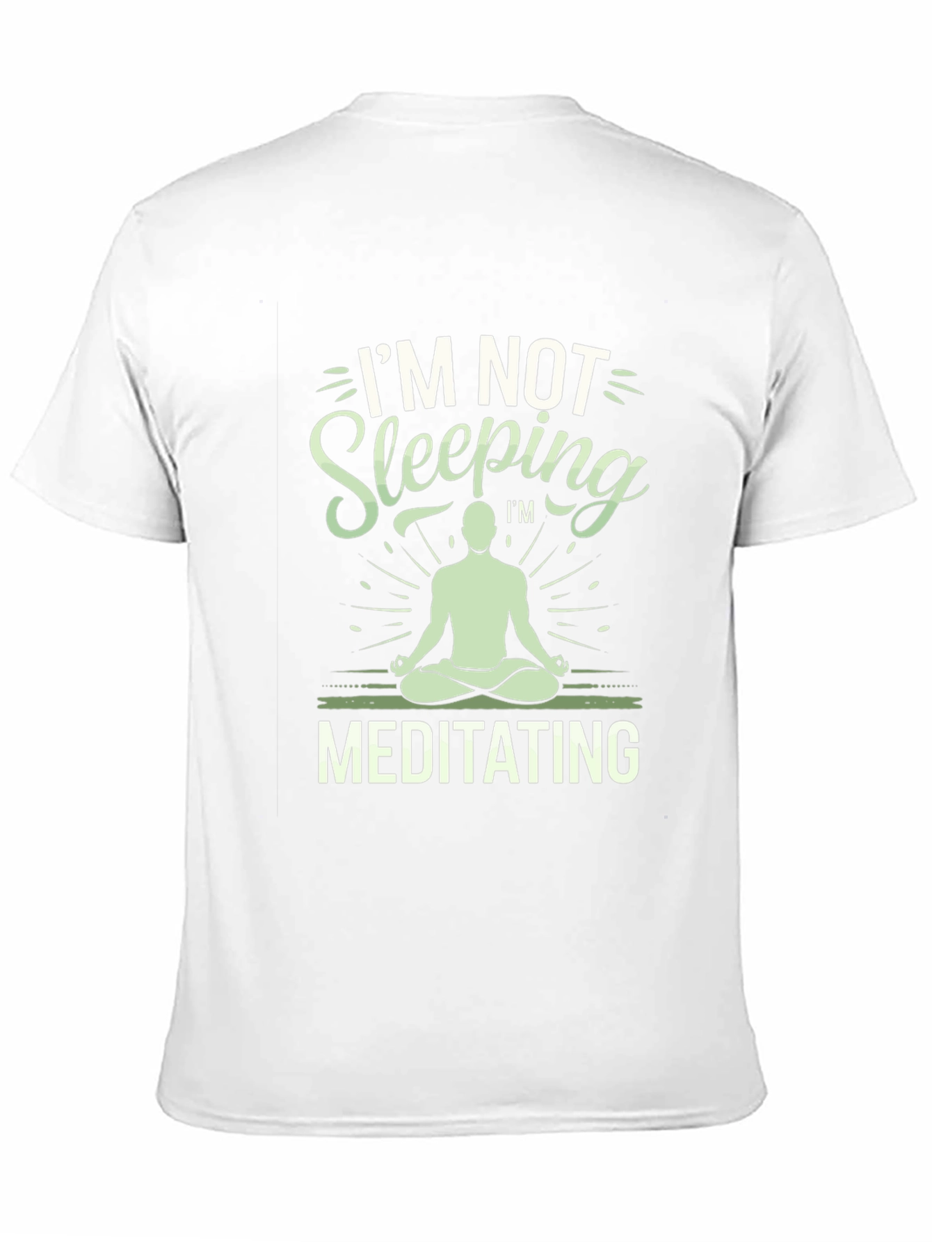 Black Meditating T-Shirt - Funny Yoga Tee view 11