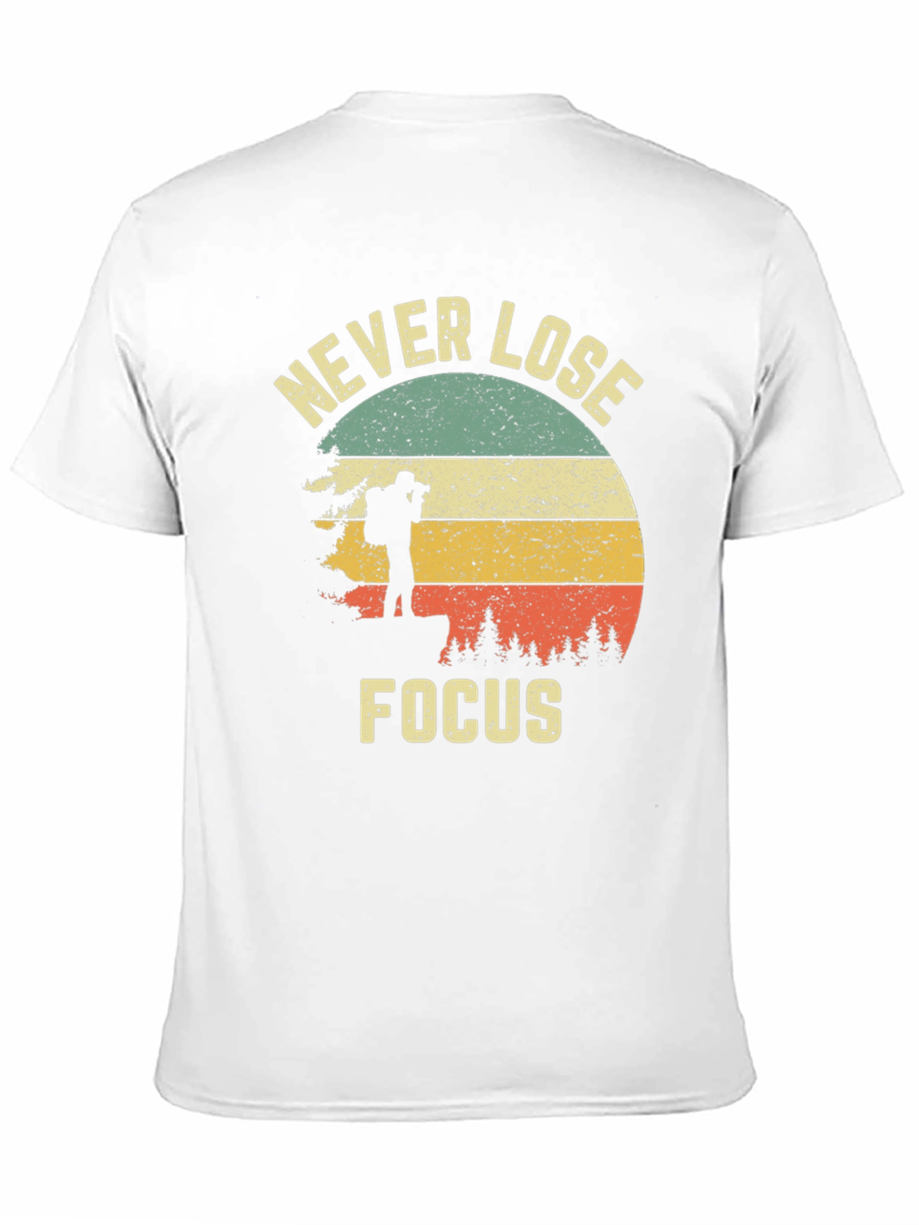Black Never Lose Focus Graphic Tee view 11