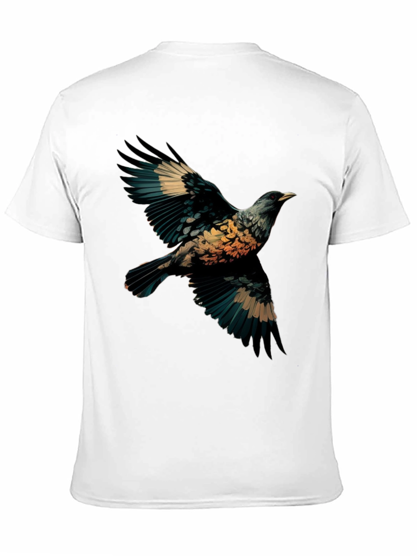 Black Bird Graphic Black T-Shirt view 11