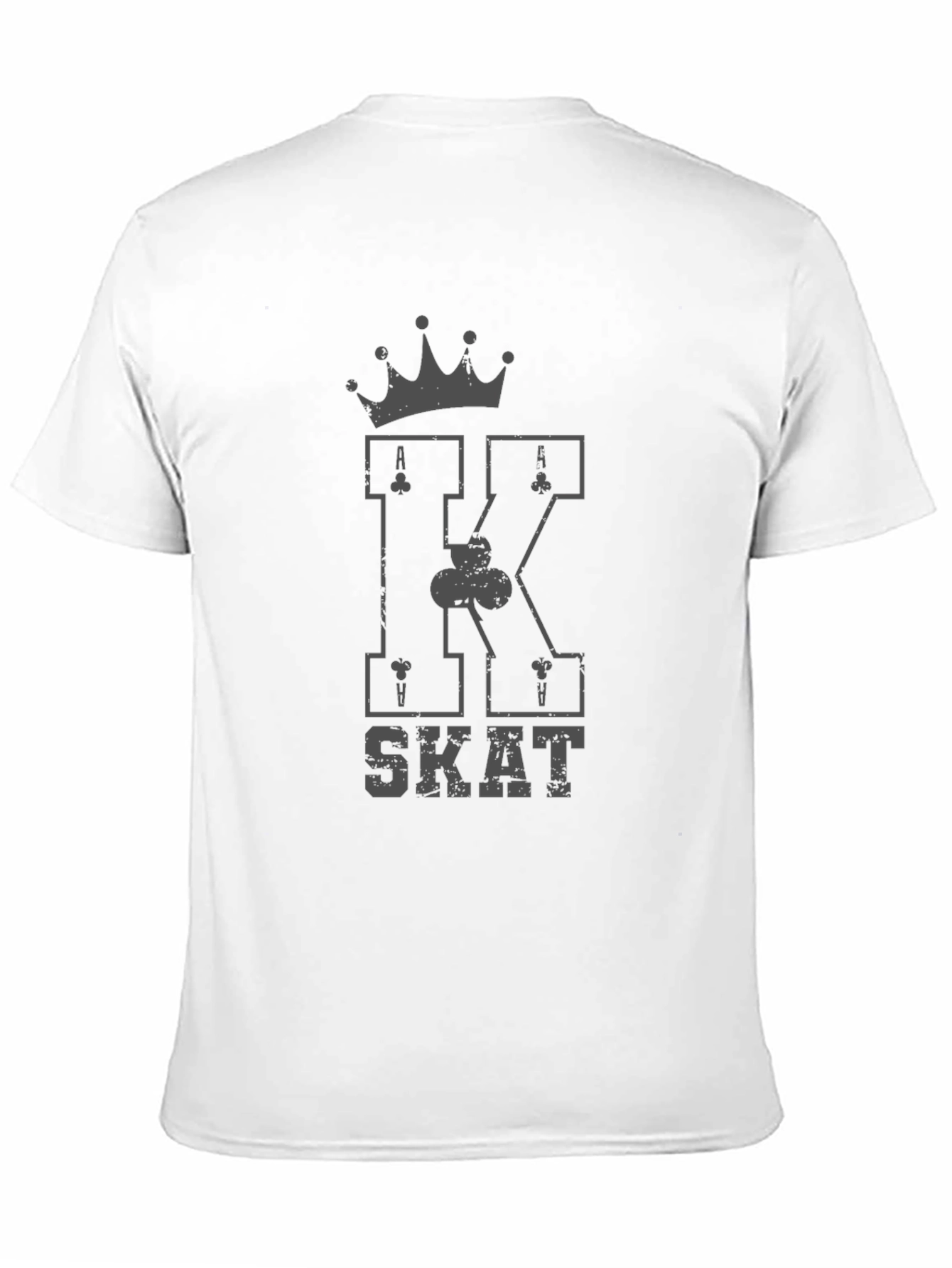 Black King SKAT Card Game Black T-Shirt view 11