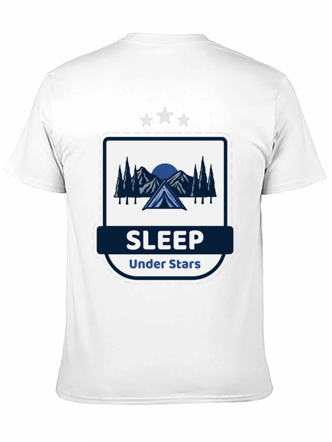 Black Sleep Under Stars Graphic T-Shirt view 11