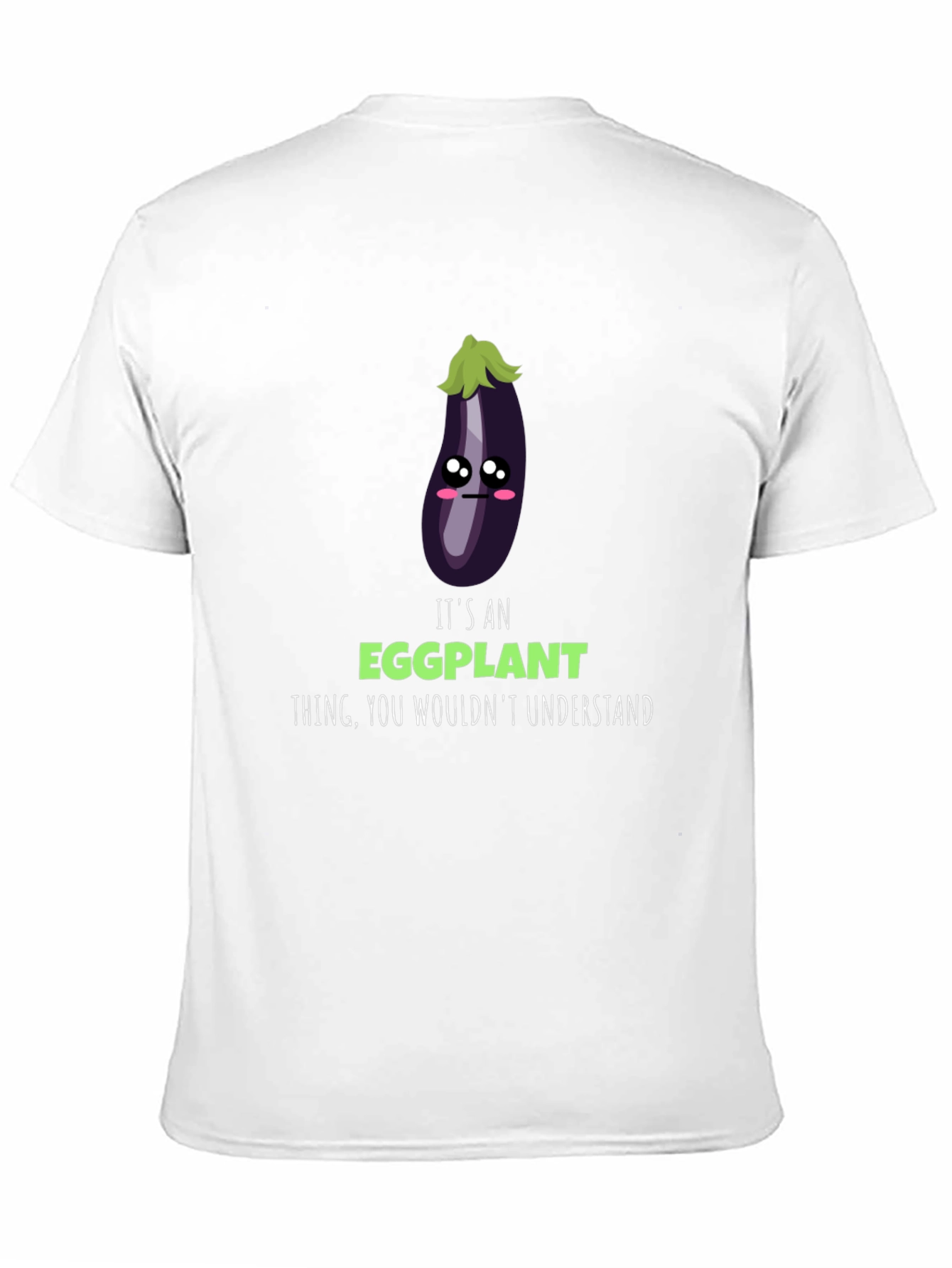 Black It's an Eggplant Thing - Funny Graphic T-Shirt view 11