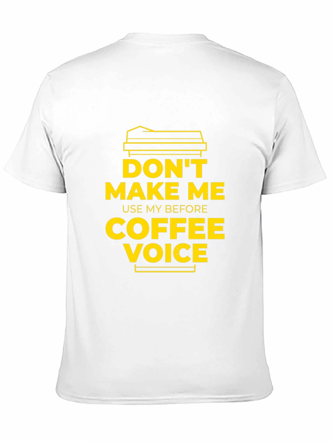 Black Don't Make Me Use My Before Coffee Voice Graphic Tee view 11