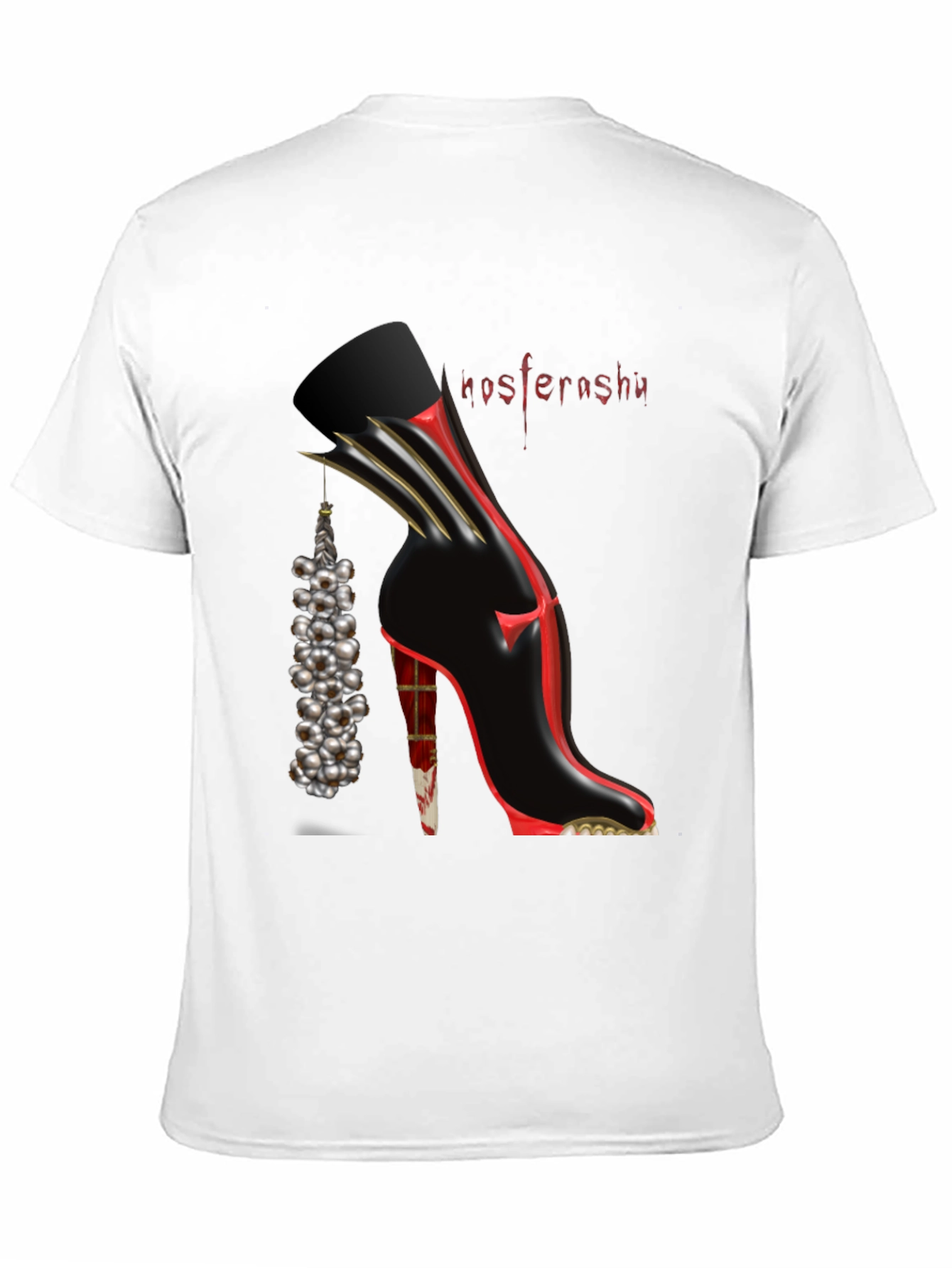 Black Nosferashu Graphic T-Shirt view 11