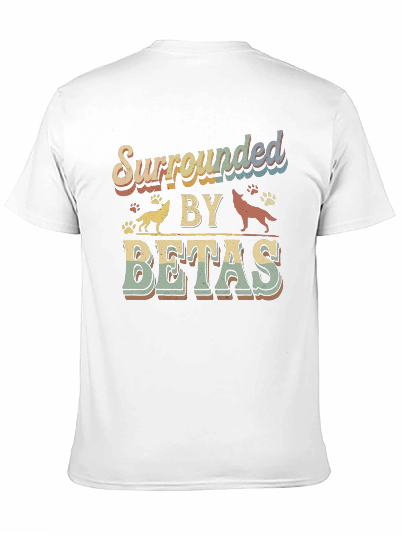 Black Surrounded by Betas T-Shirt - Funny Graphic Tee view 11
