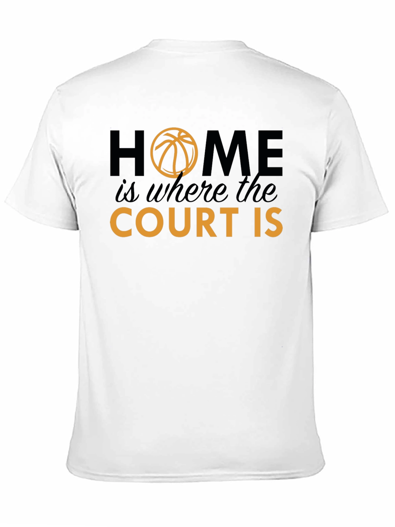 Black Home Is Where The Court Is Graphic T-Shirt view 11