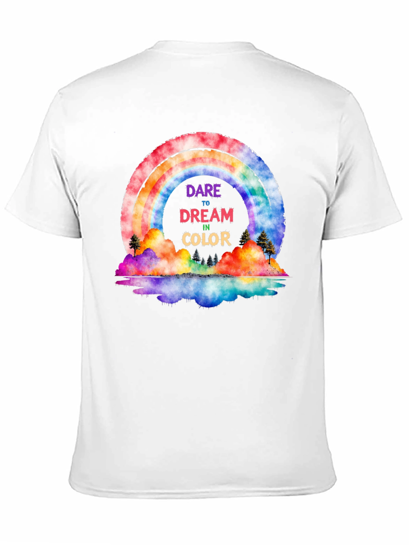 Black Dare to Dream Rainbow Graphic Tee view 11