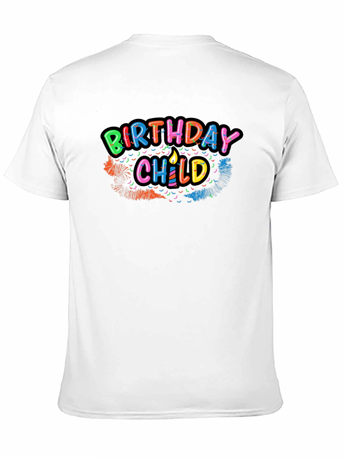 Black Birthday Child Graphic Tee - Black Cotton Shirt view 11